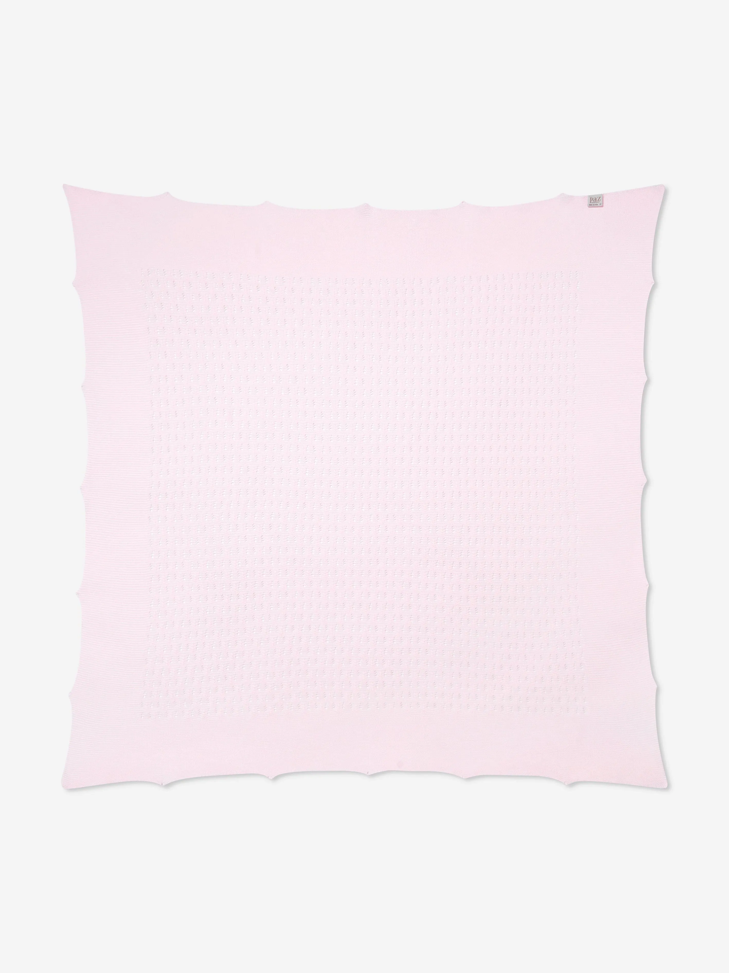 Baby Girls Cotton Knit Blanket in Pink (106cm)