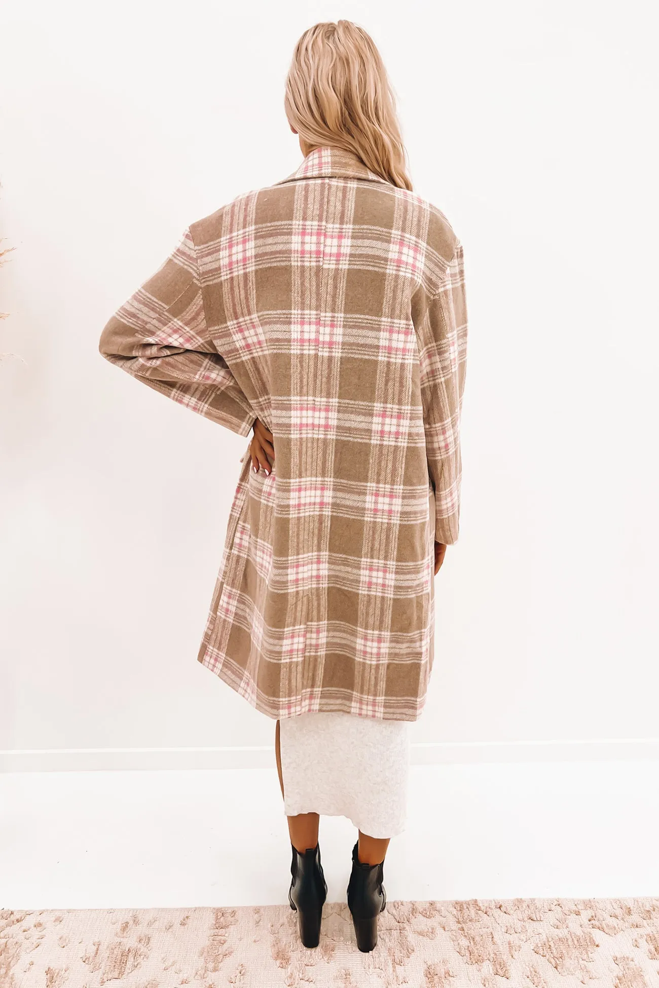 Chantelle Coat Beige Check