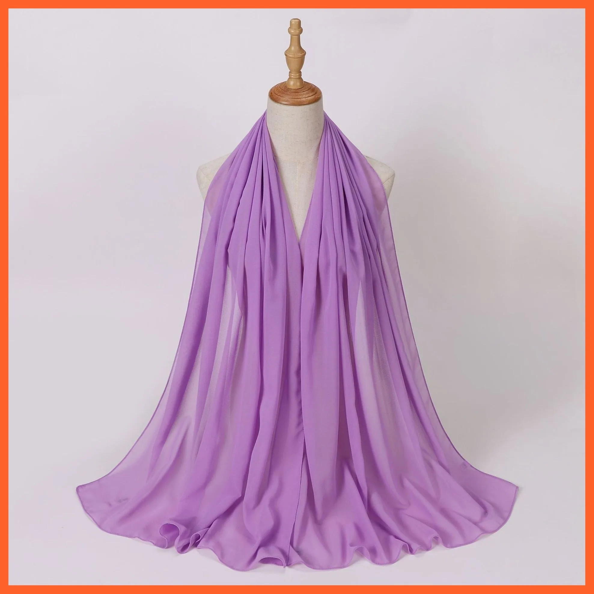 Chiffon Hijab Scarf For Women | Ladies Turban Scarf Shawls