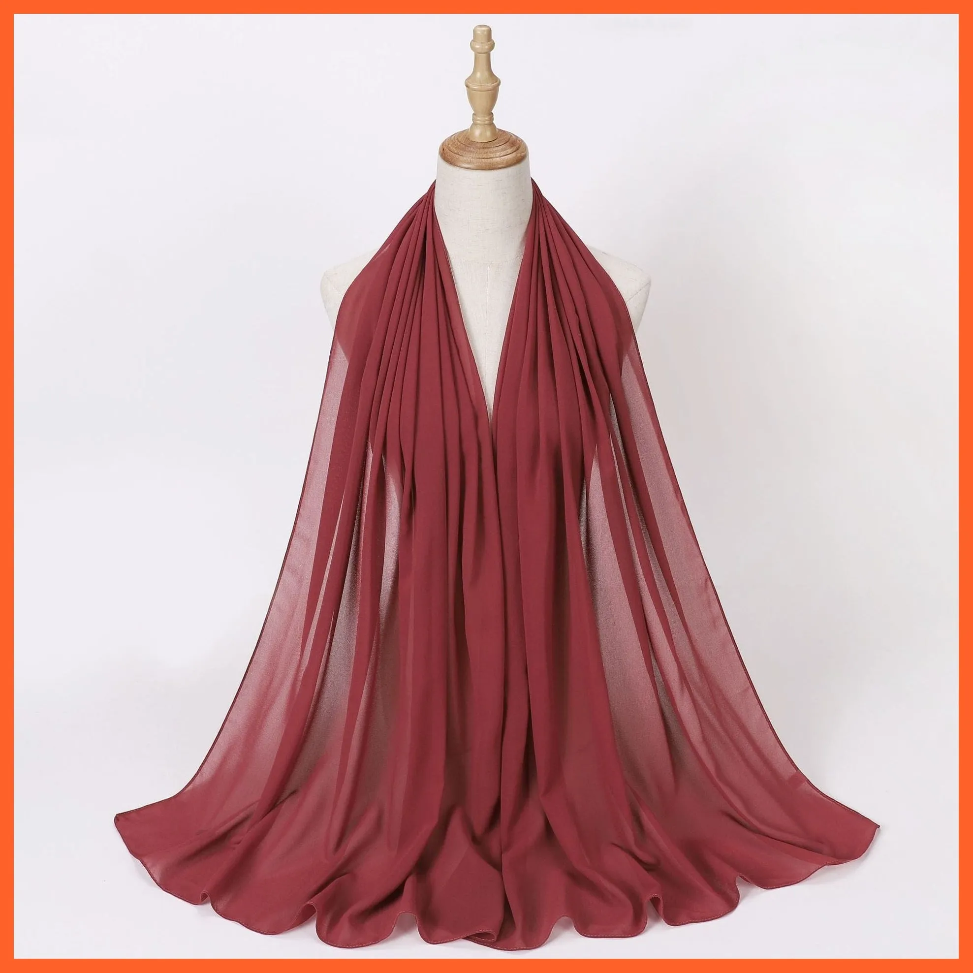 Chiffon Hijab Scarf For Women | Ladies Turban Scarf Shawls