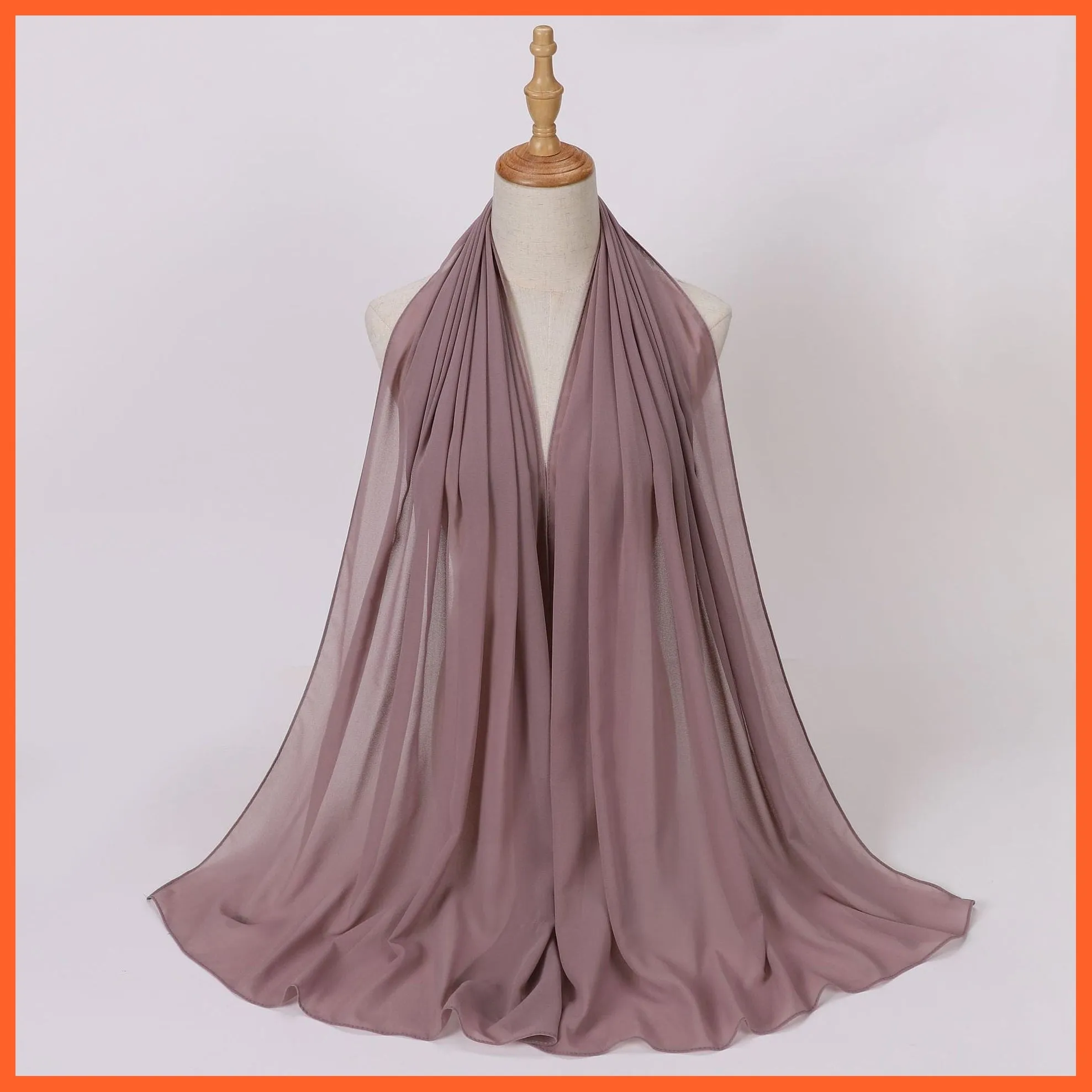 Chiffon Hijab Scarf For Women | Ladies Turban Scarf Shawls