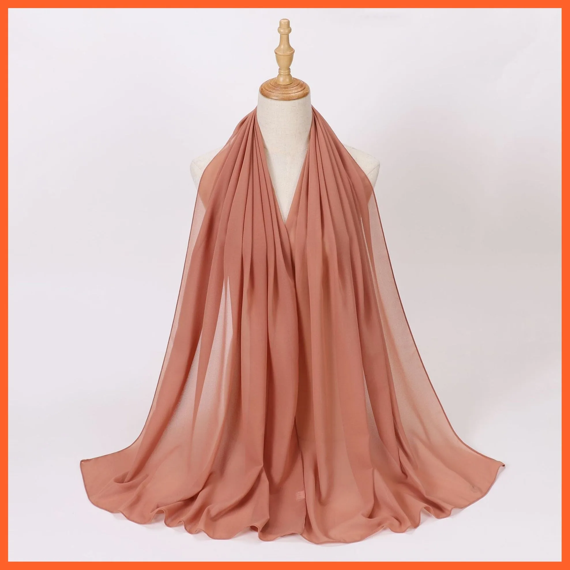 Chiffon Hijab Scarf For Women | Ladies Turban Scarf Shawls