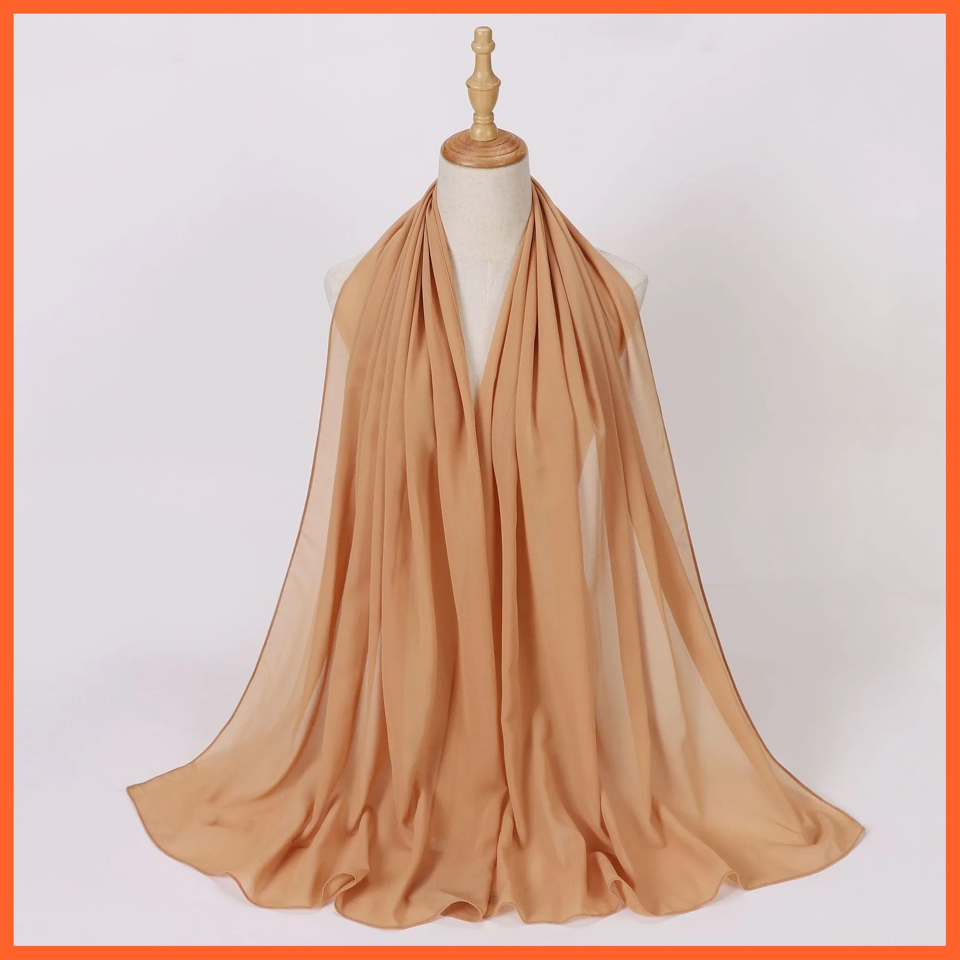 Chiffon Hijab Scarf For Women | Ladies Turban Scarf Shawls
