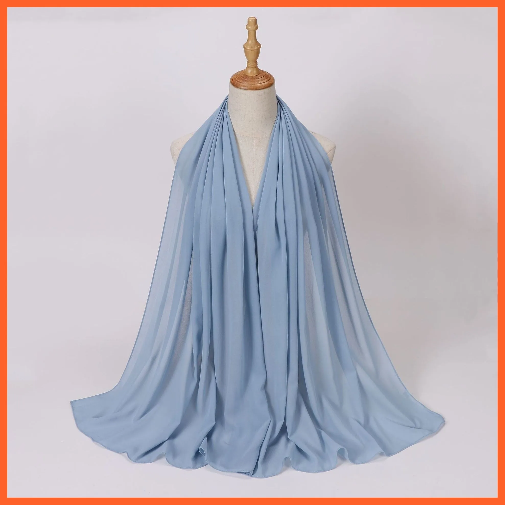 Chiffon Hijab Scarf For Women | Ladies Turban Scarf Shawls