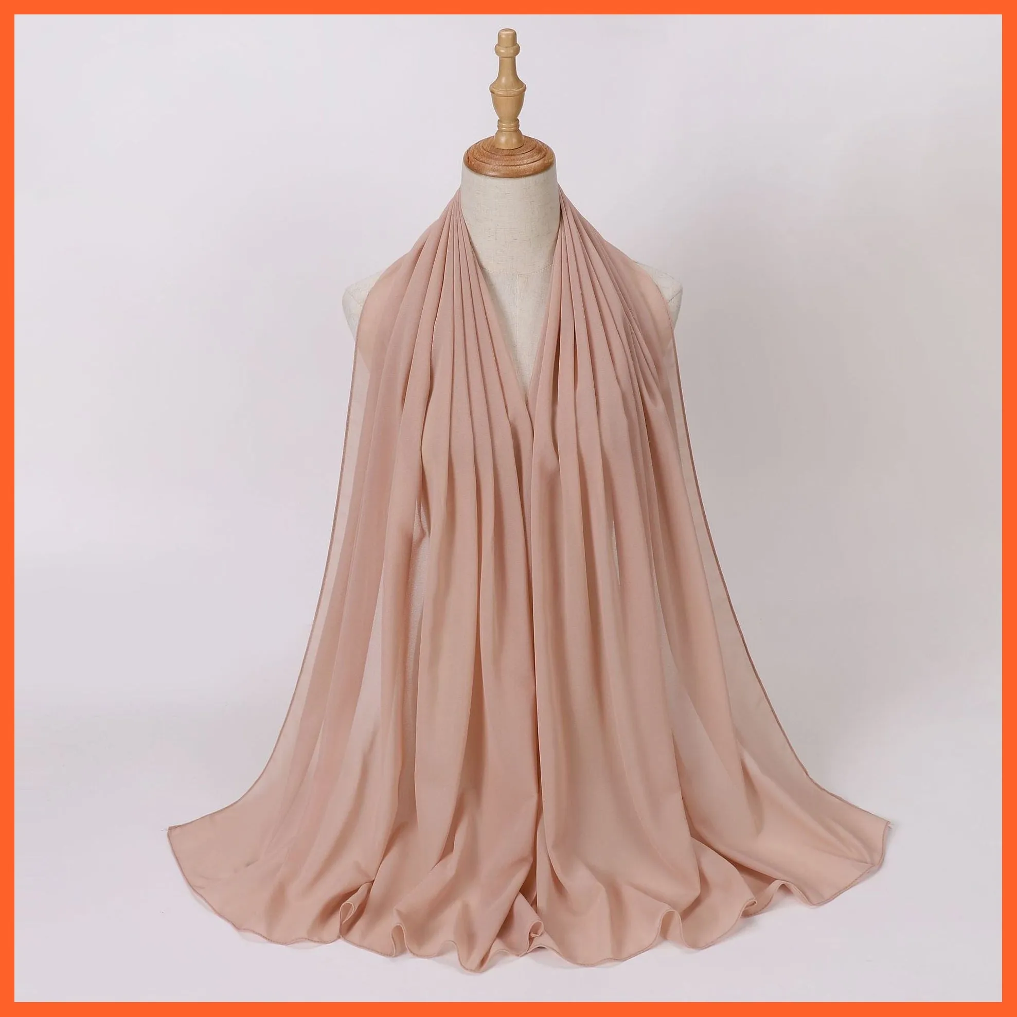 Chiffon Hijab Scarf For Women | Ladies Turban Scarf Shawls