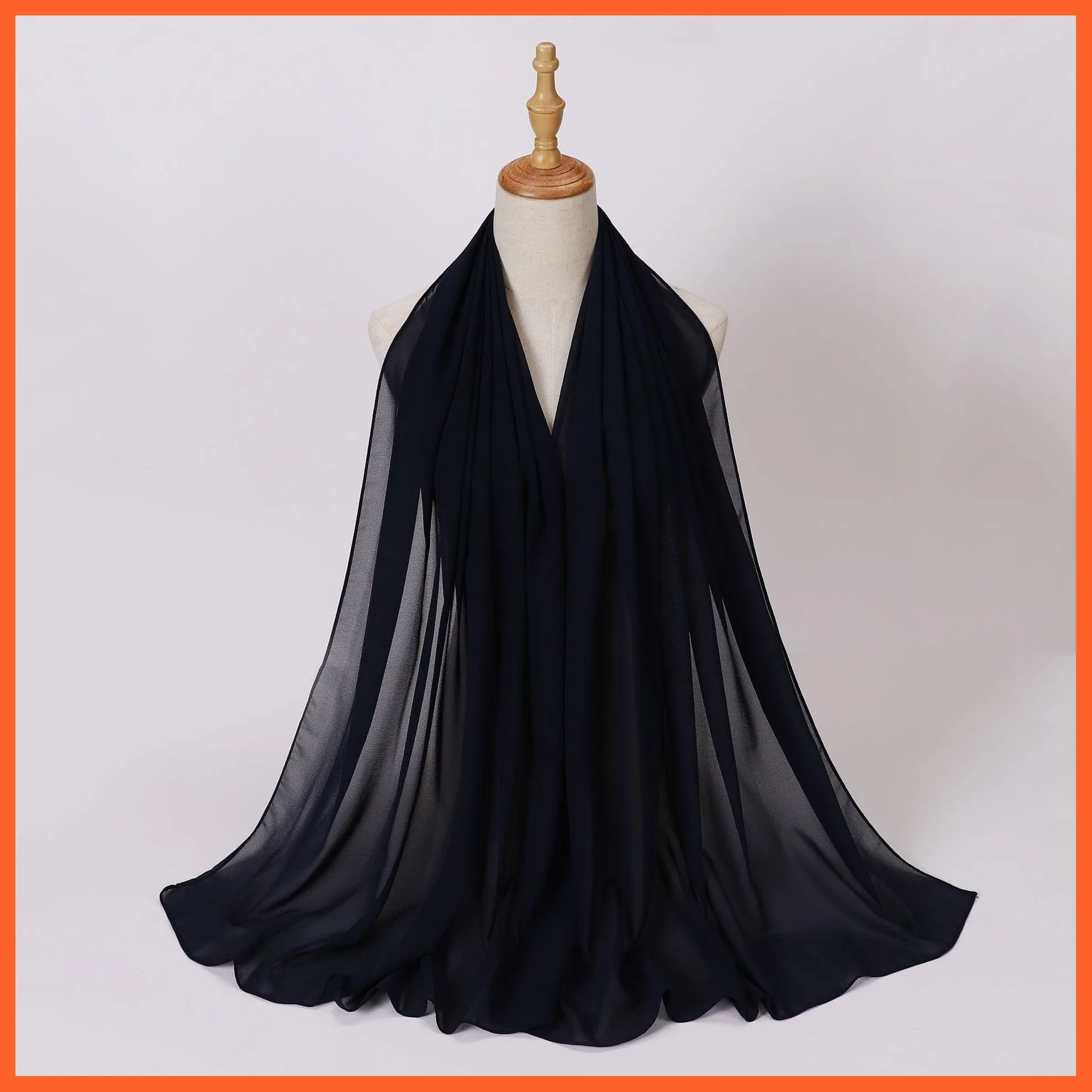 Chiffon Hijab Scarf For Women | Ladies Turban Scarf Shawls