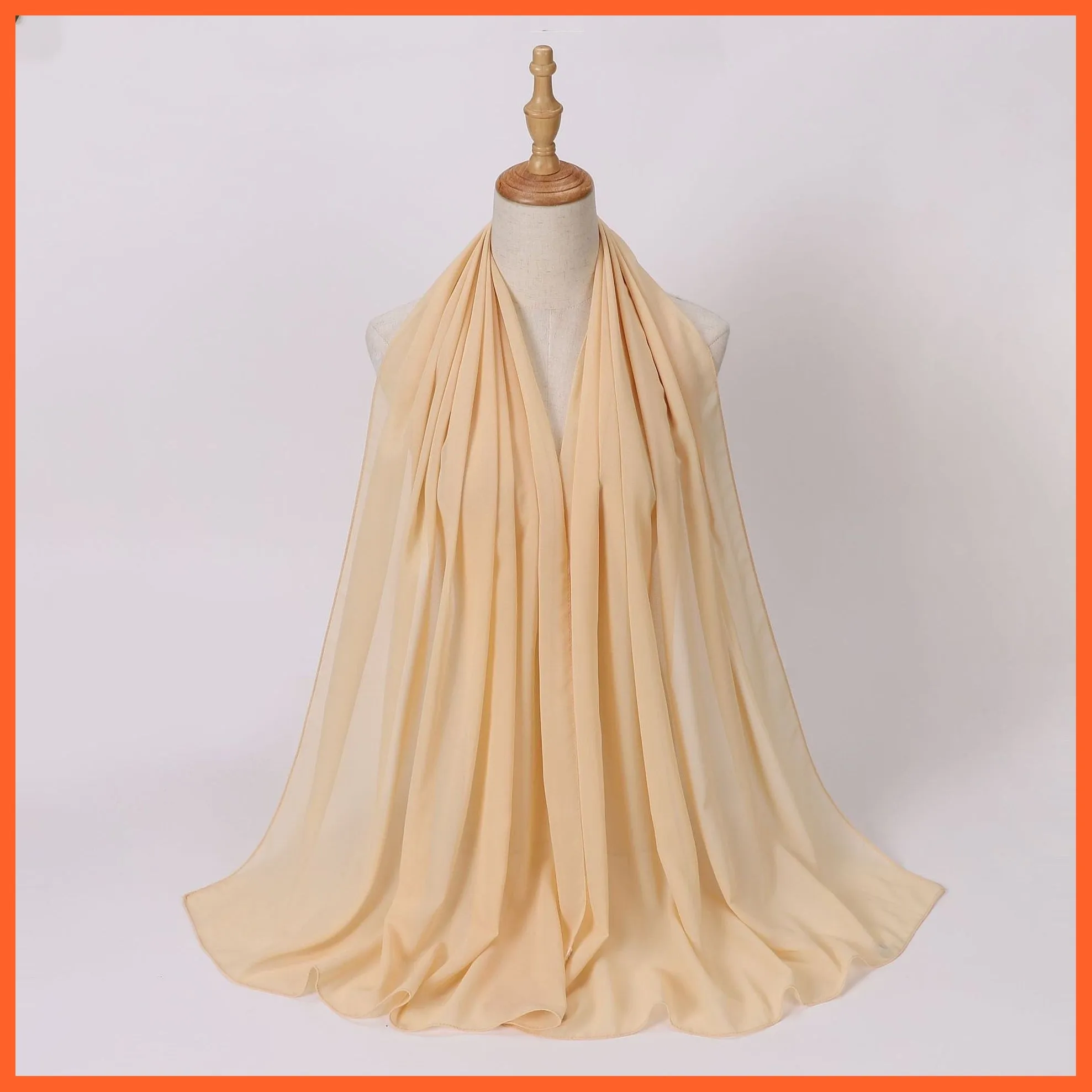 Chiffon Hijab Scarf For Women | Ladies Turban Scarf Shawls