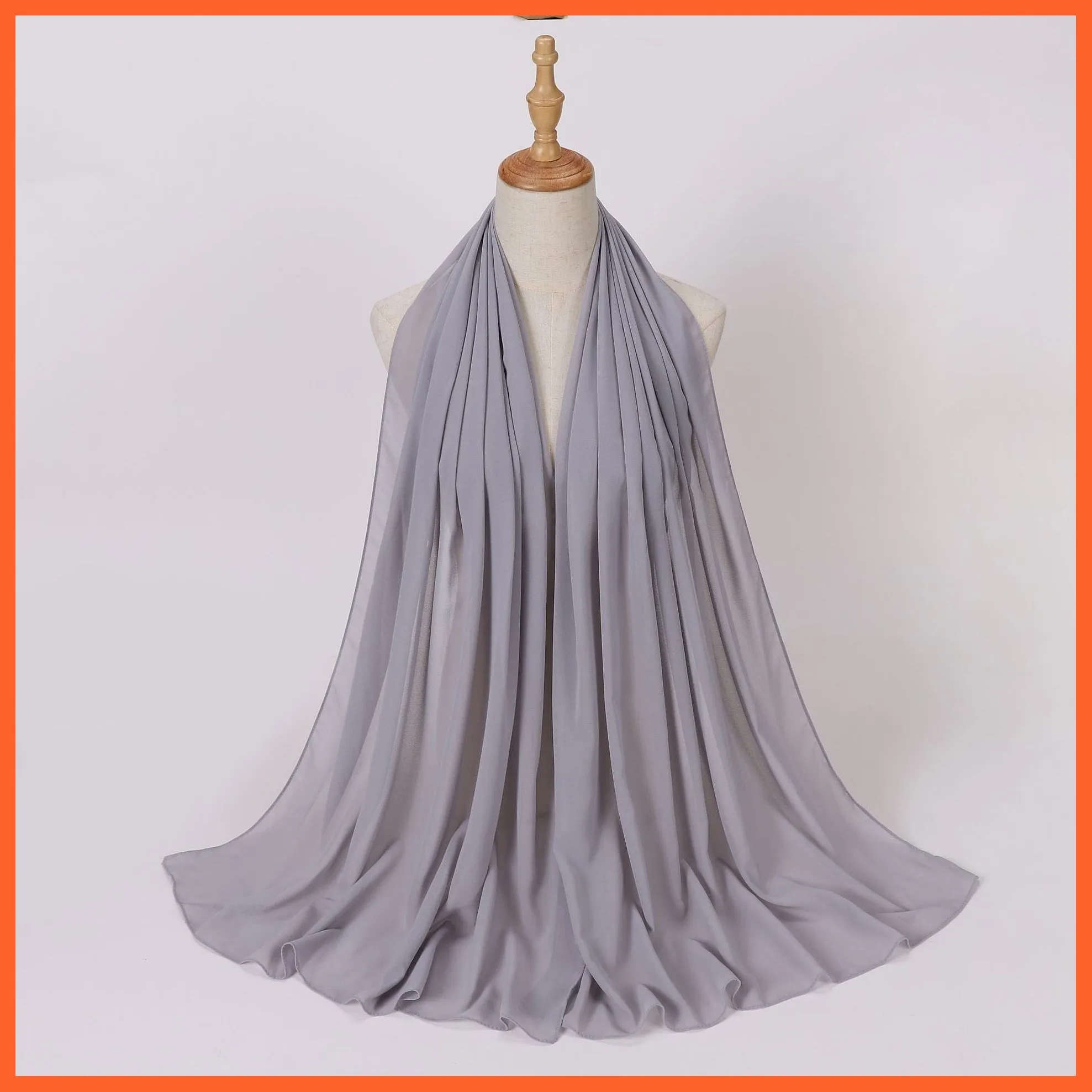 Chiffon Hijab Scarf For Women | Ladies Turban Scarf Shawls
