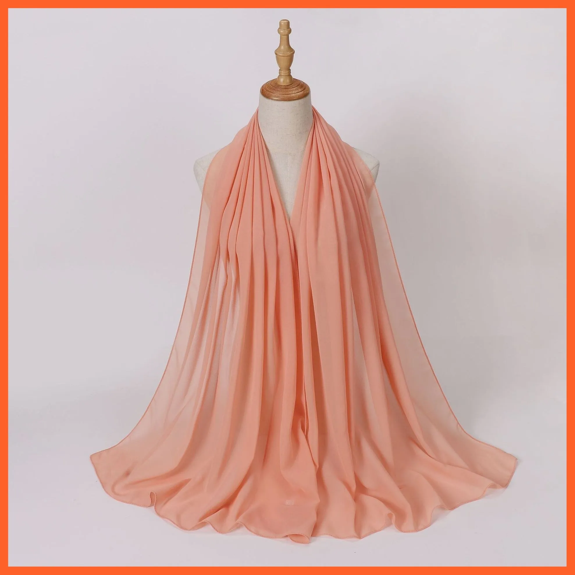 Chiffon Hijab Scarf For Women | Ladies Turban Scarf Shawls