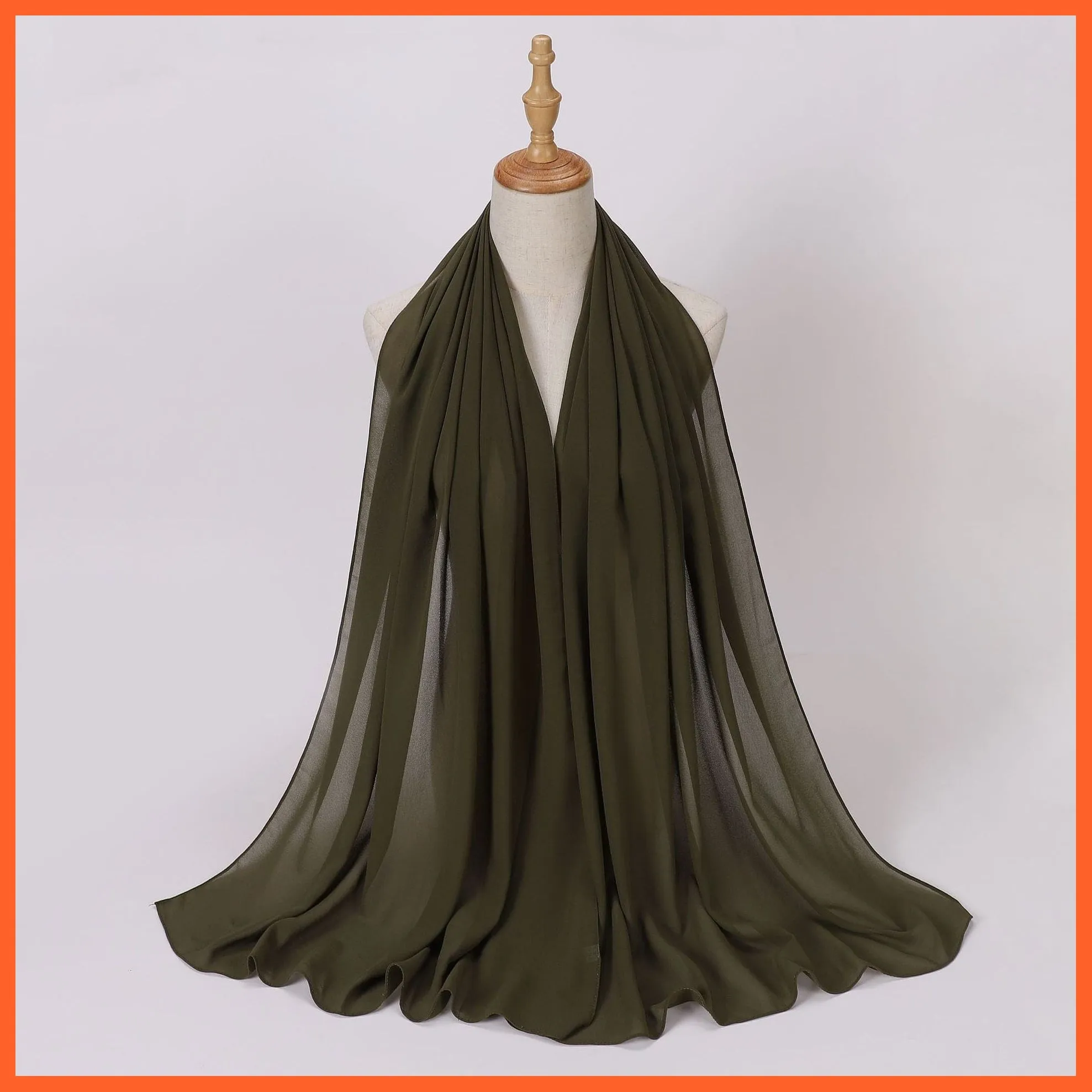 Chiffon Hijab Scarf For Women | Ladies Turban Scarf Shawls