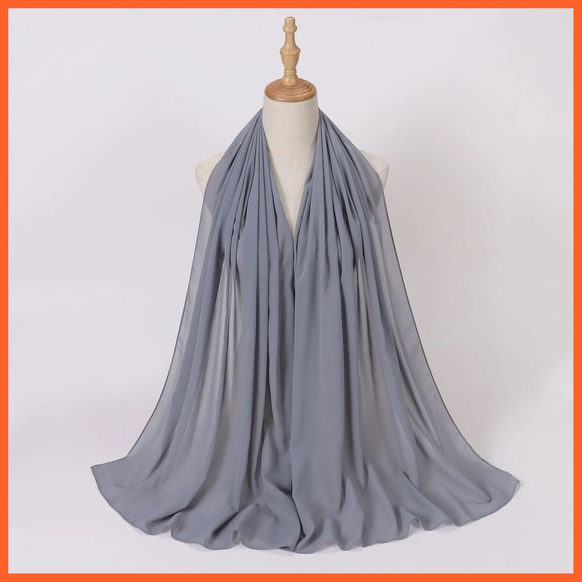 Chiffon Hijab Scarf For Women | Ladies Turban Scarf Shawls