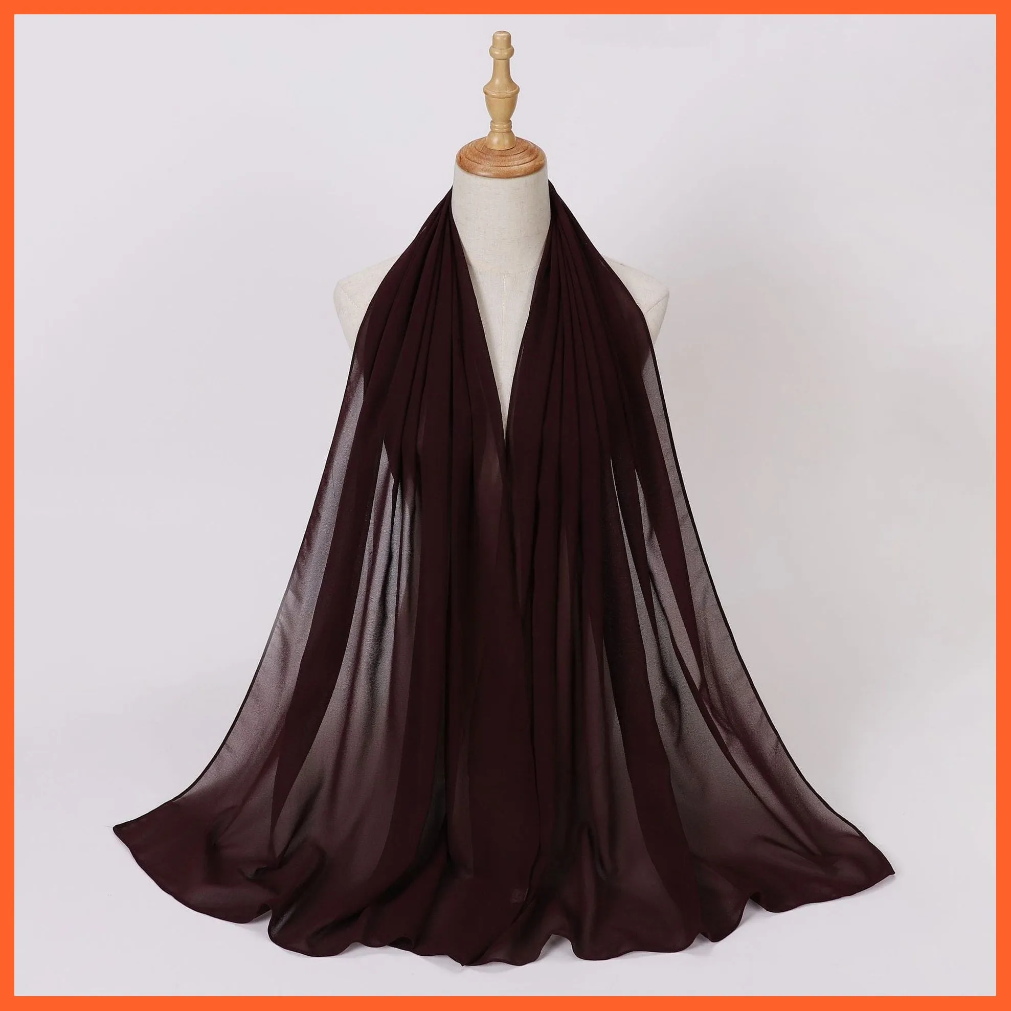 Chiffon Hijab Scarf For Women | Ladies Turban Scarf Shawls