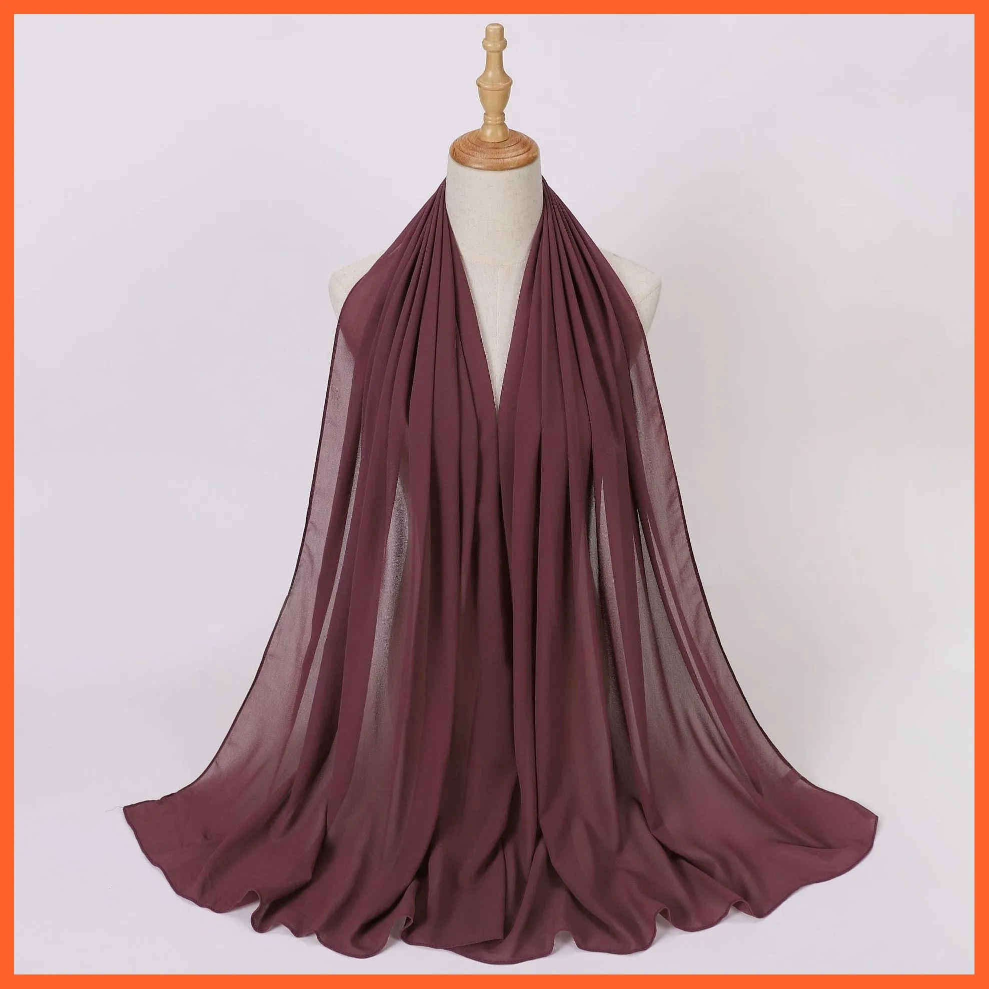 Chiffon Hijab Scarf For Women | Ladies Turban Scarf Shawls