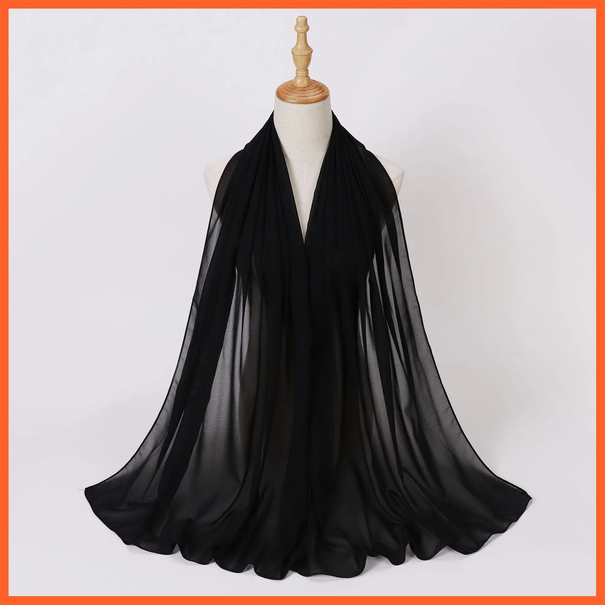 Chiffon Hijab Scarf For Women | Ladies Turban Scarf Shawls