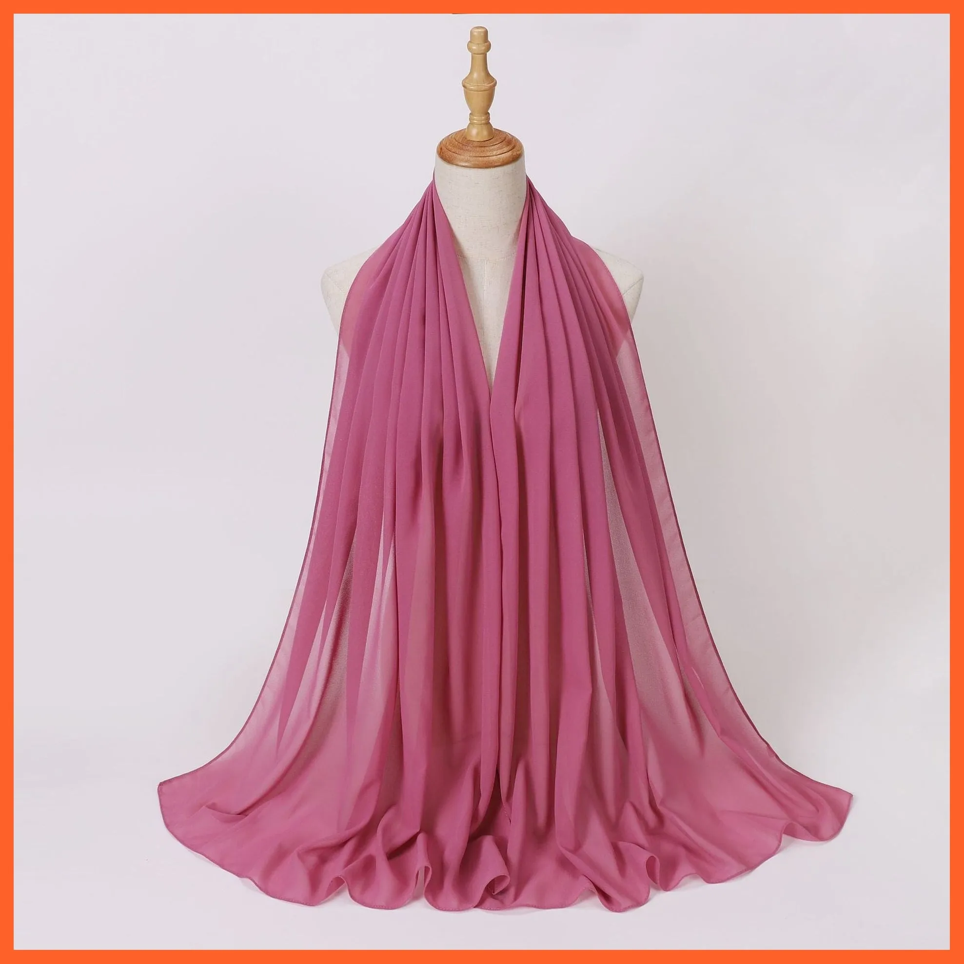 Chiffon Hijab Scarf For Women | Ladies Turban Scarf Shawls