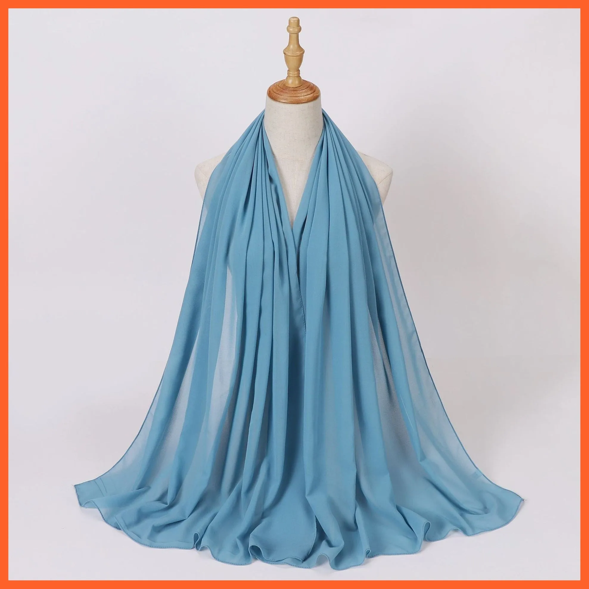 Chiffon Hijab Scarf For Women | Ladies Turban Scarf Shawls