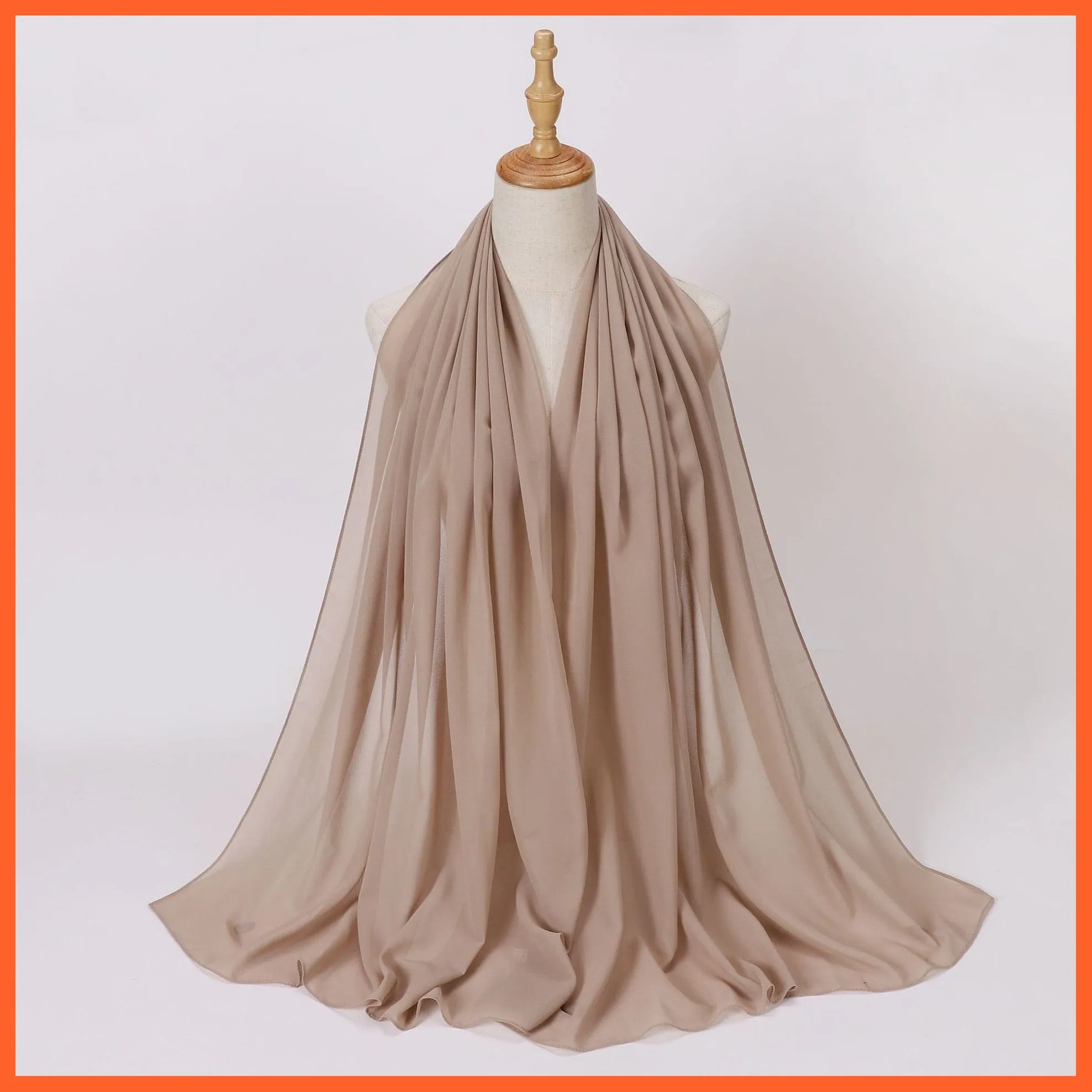 Chiffon Hijab Scarf For Women | Ladies Turban Scarf Shawls