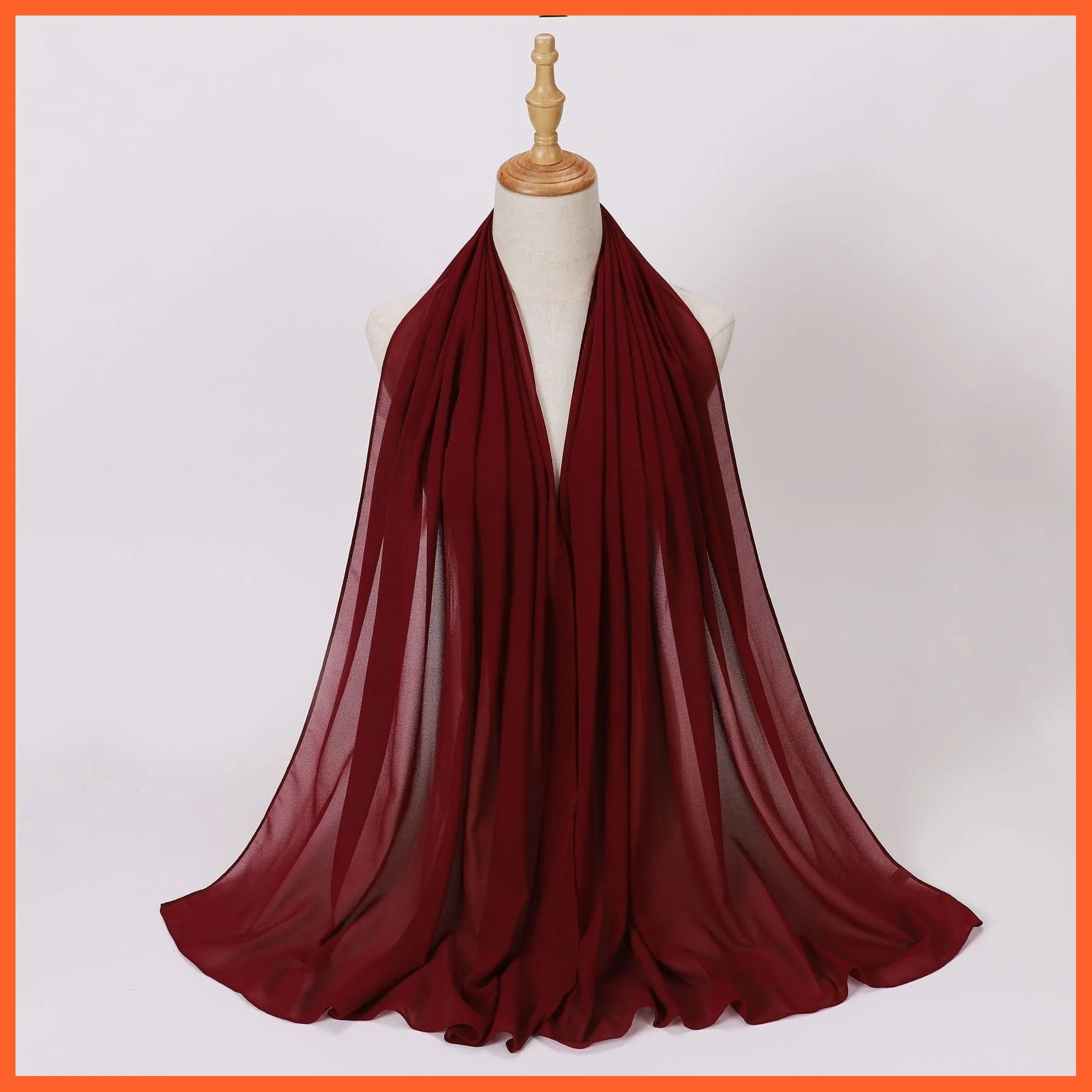 Chiffon Hijab Scarf For Women | Ladies Turban Scarf Shawls