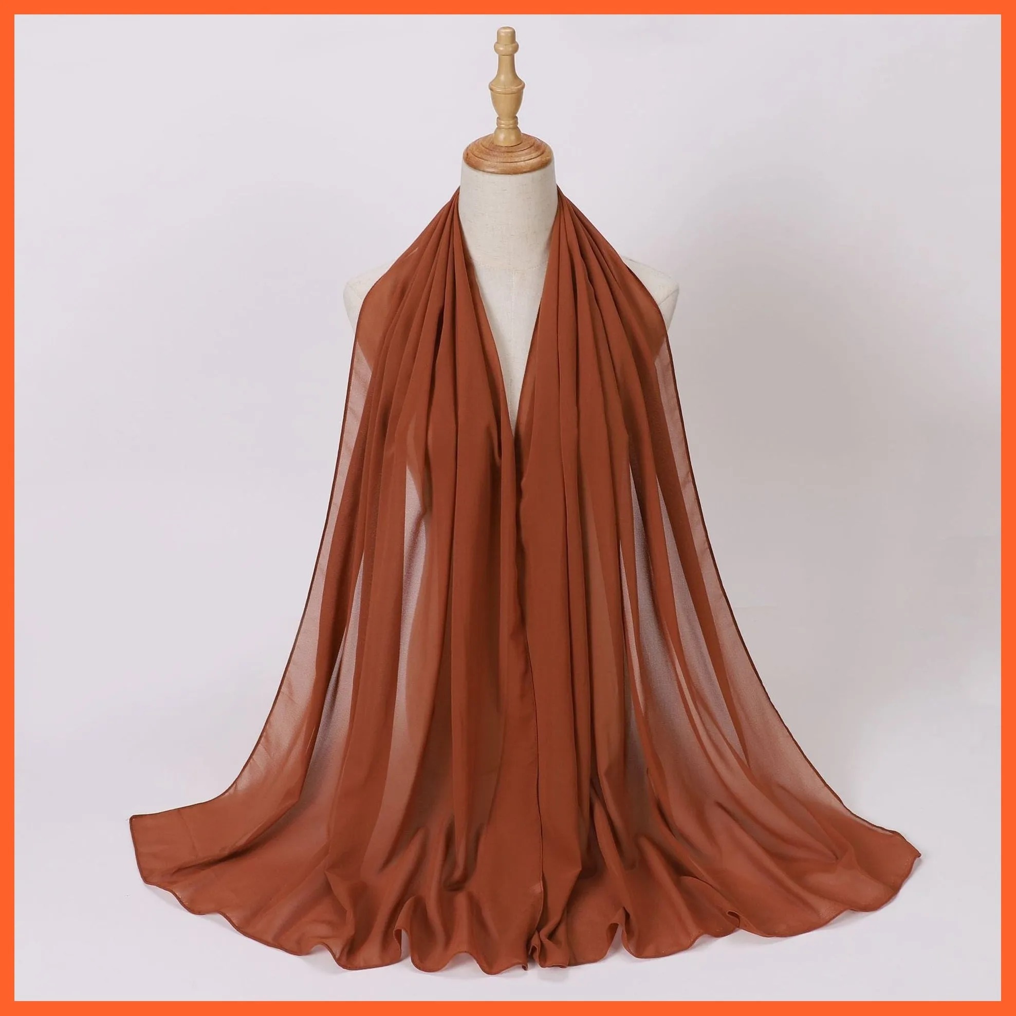 Chiffon Hijab Scarf For Women | Ladies Turban Scarf Shawls