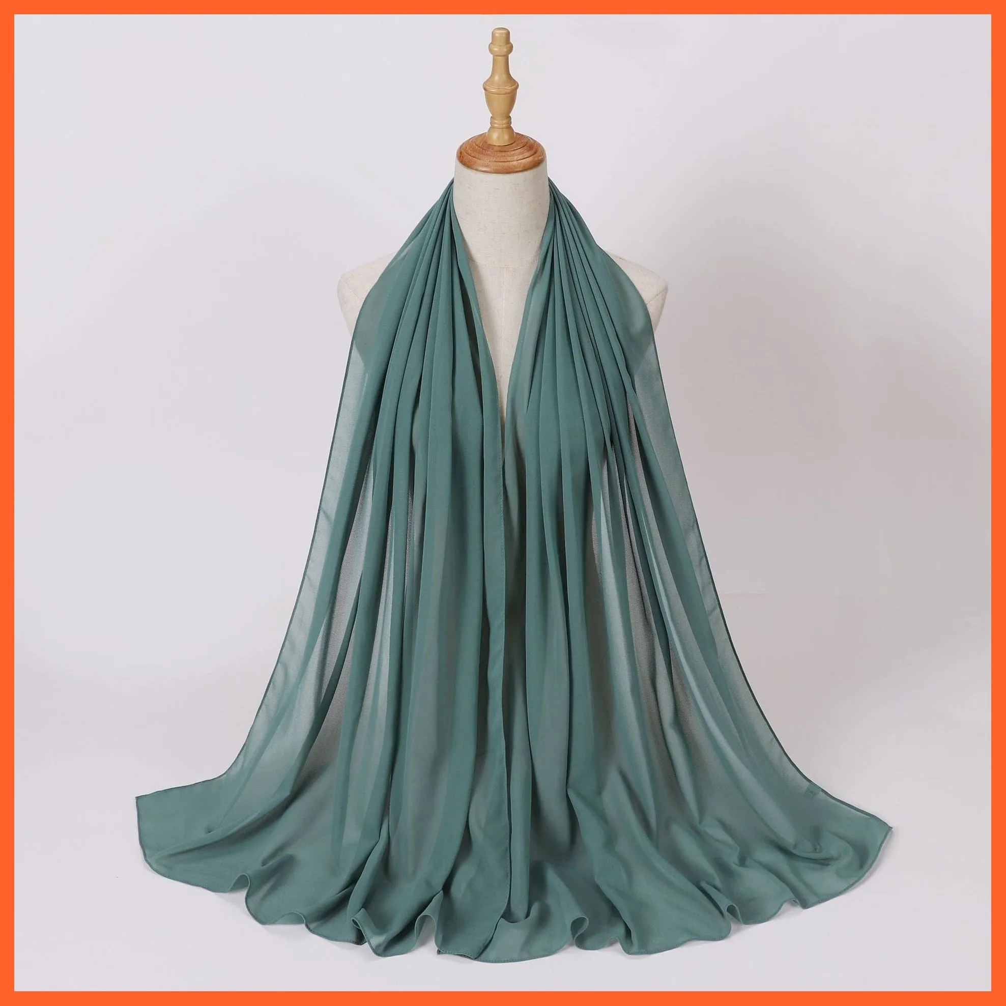 Chiffon Hijab Scarf For Women | Ladies Turban Scarf Shawls