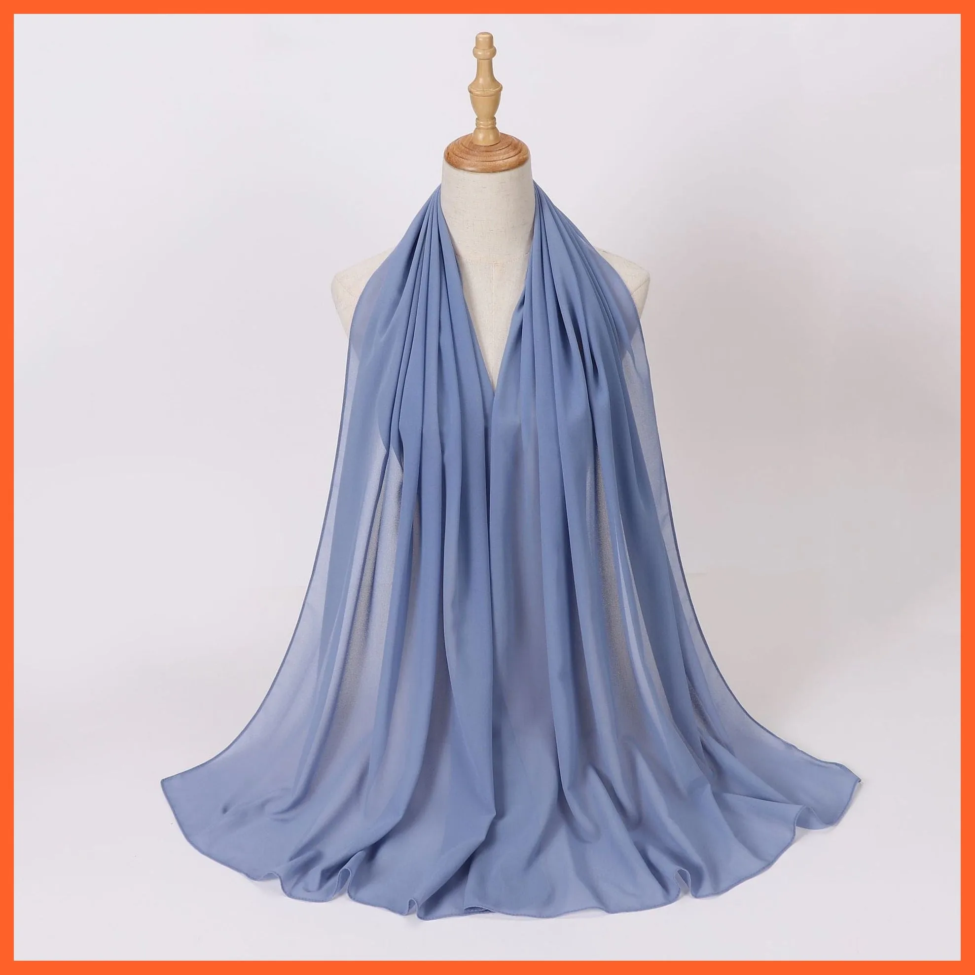 Chiffon Hijab Scarf For Women | Ladies Turban Scarf Shawls