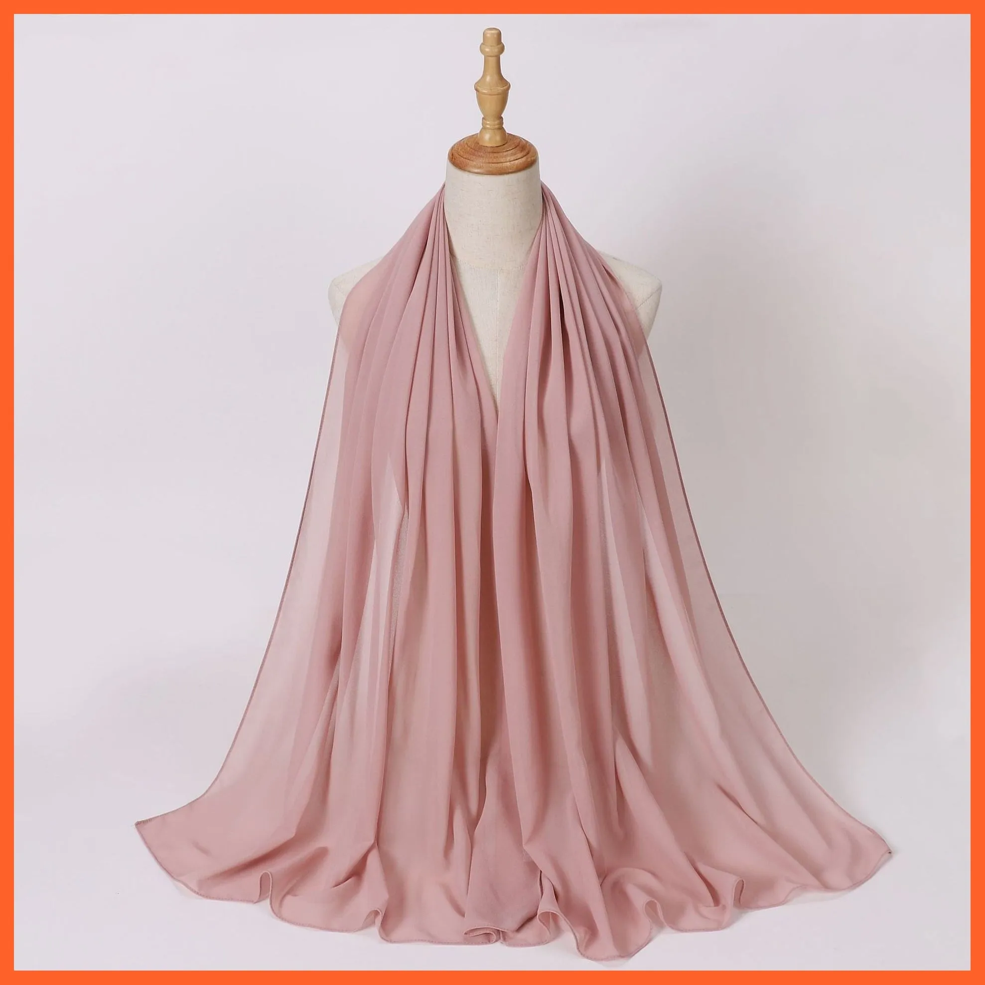 Chiffon Hijab Scarf For Women | Ladies Turban Scarf Shawls