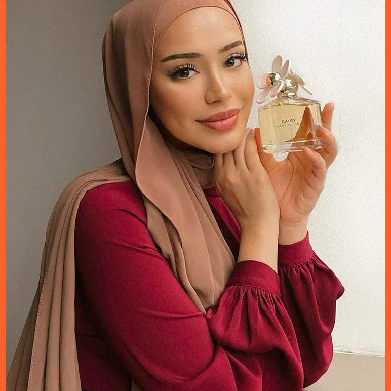 Chiffon Hijab Scarf For Women | Ladies Turban Scarf Shawls