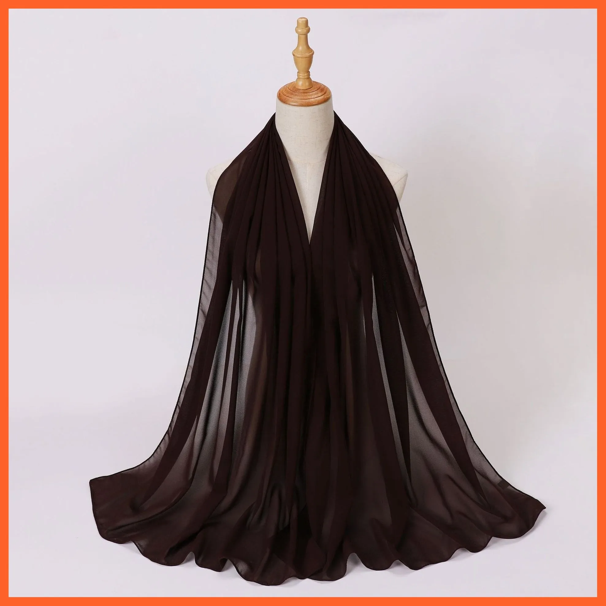 Chiffon Hijab Scarf For Women | Ladies Turban Scarf Shawls