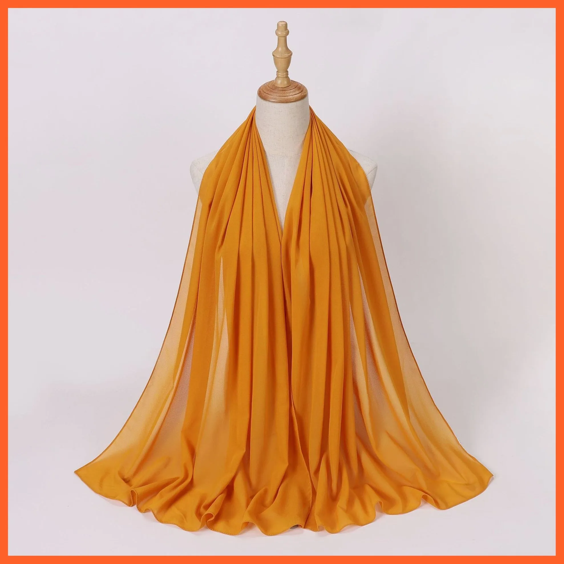 Chiffon Hijab Scarf For Women | Ladies Turban Scarf Shawls