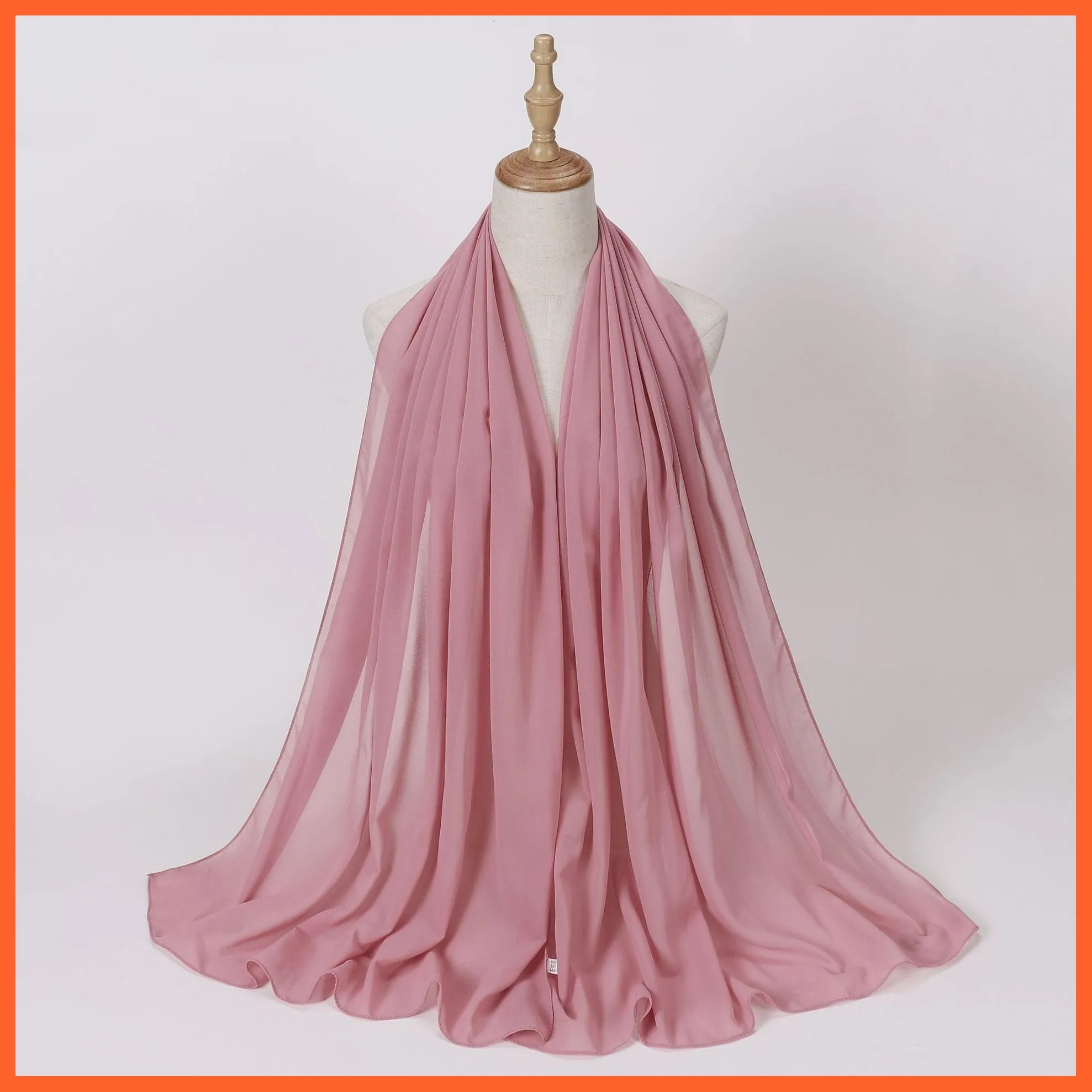 Chiffon Hijab Scarf For Women | Ladies Turban Scarf Shawls