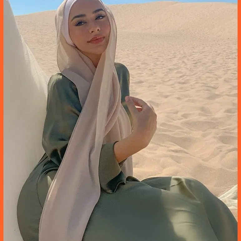 Chiffon Hijab Scarf For Women | Ladies Turban Scarf Shawls