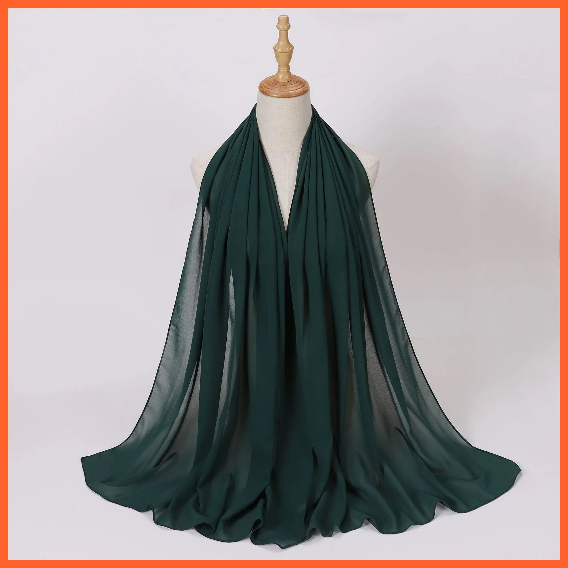 Chiffon Hijab Scarf For Women | Ladies Turban Scarf Shawls