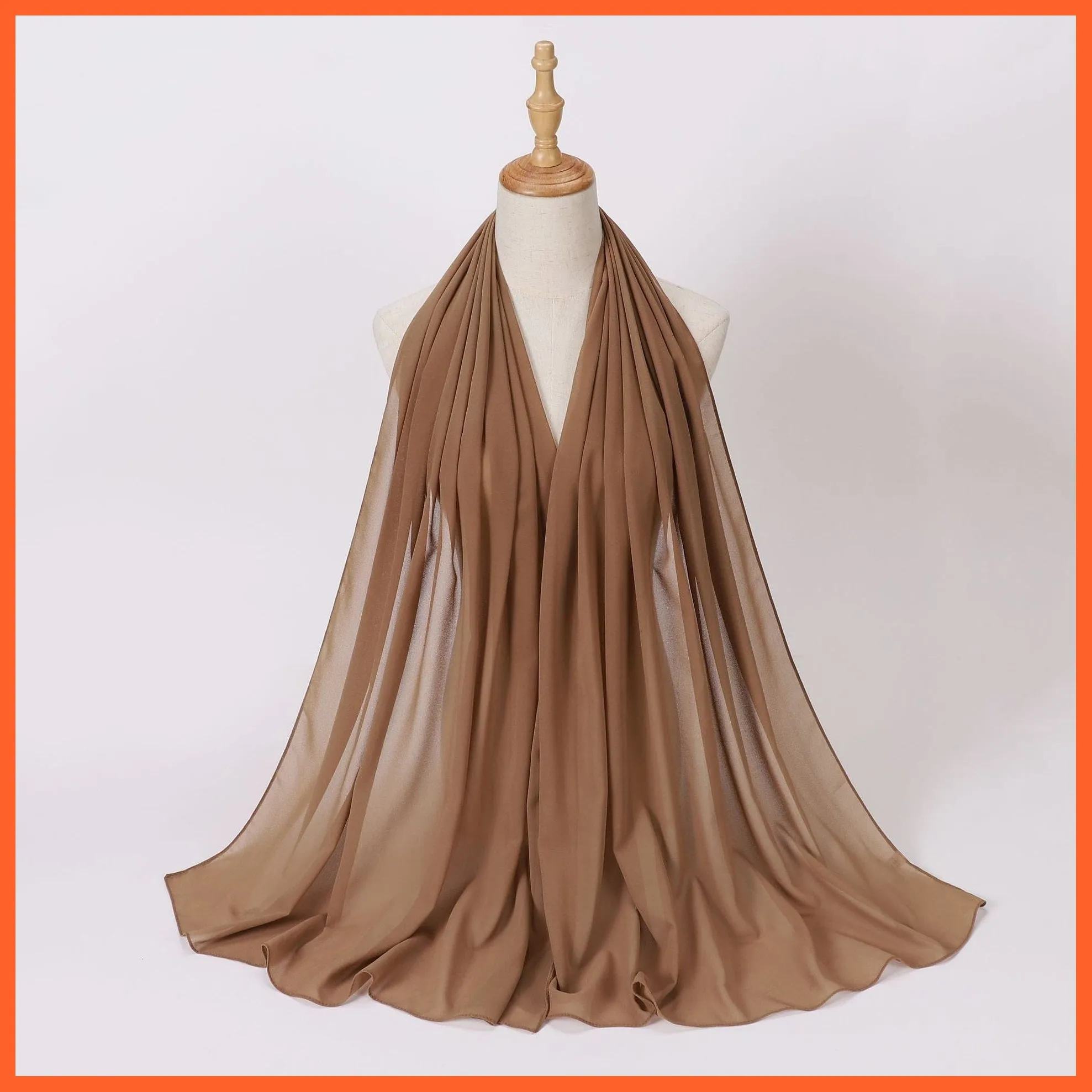 Chiffon Hijab Scarf For Women | Ladies Turban Scarf Shawls