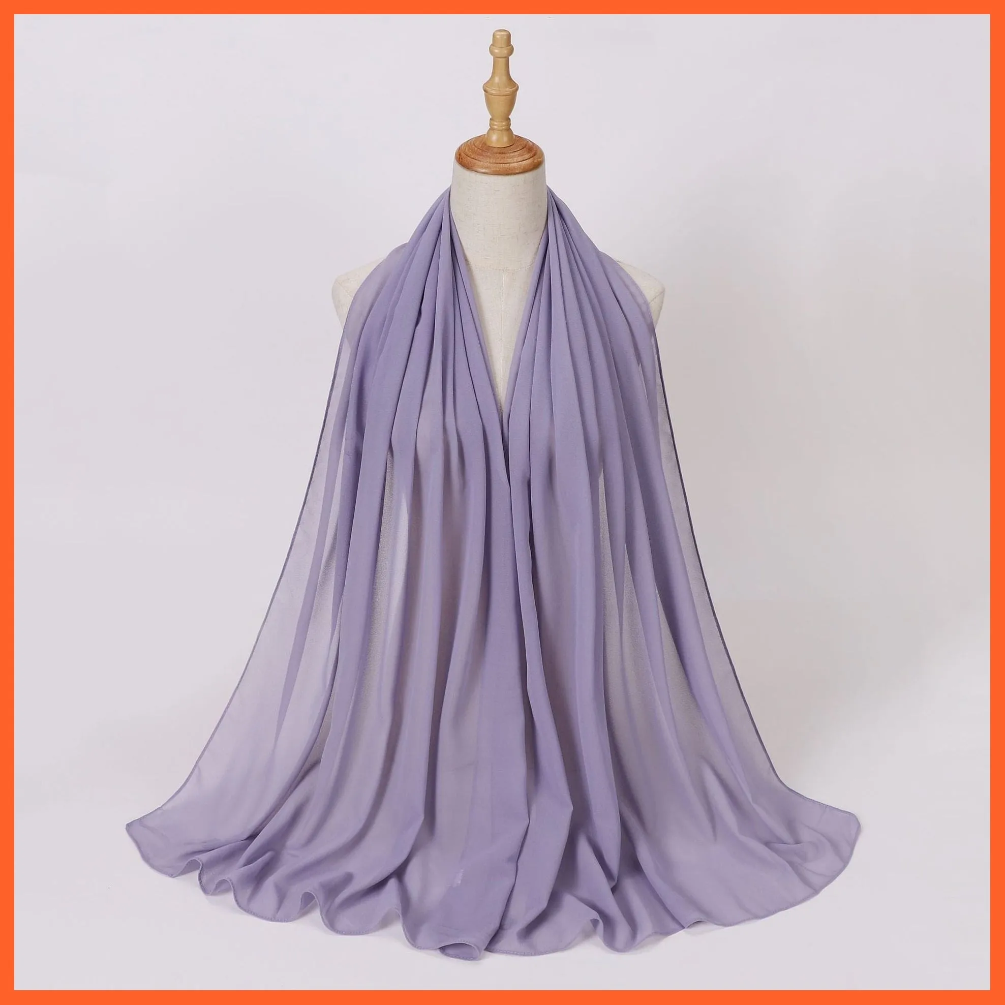 Chiffon Hijab Scarf For Women | Ladies Turban Scarf Shawls