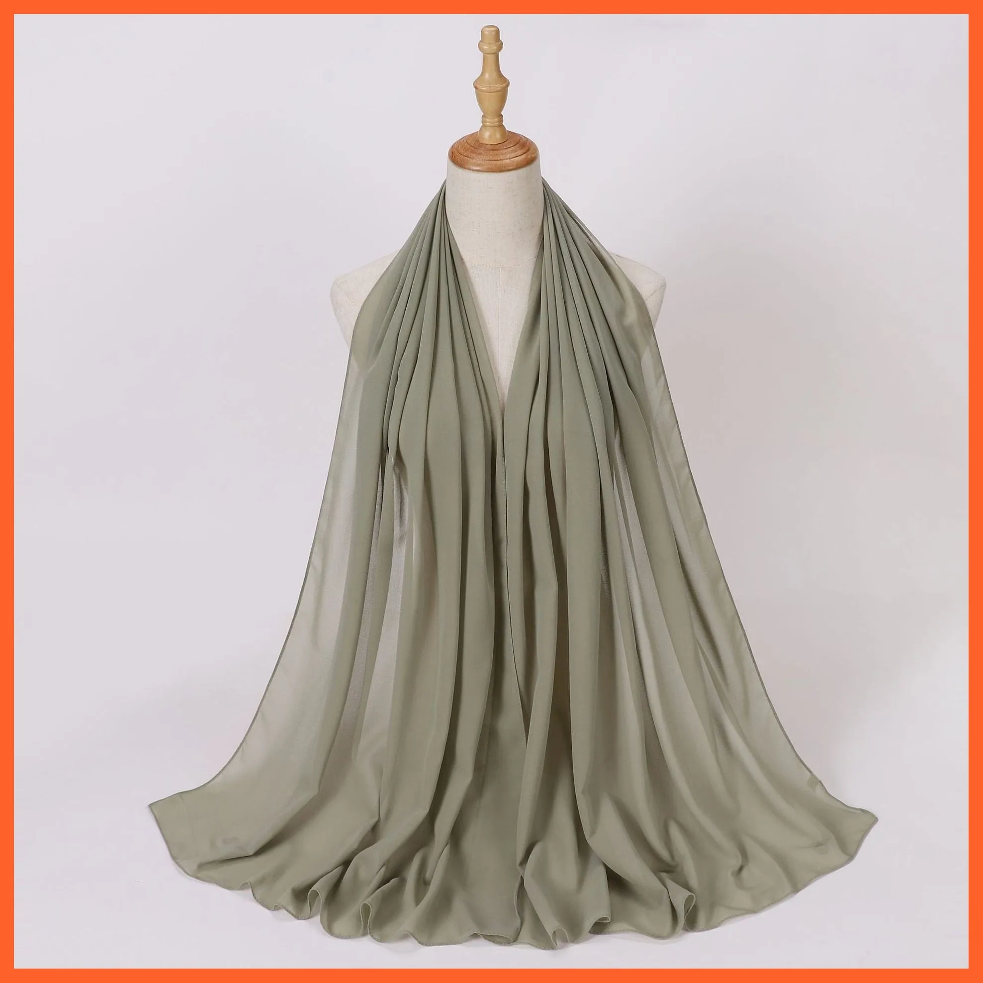 Chiffon Hijab Scarf For Women | Ladies Turban Scarf Shawls