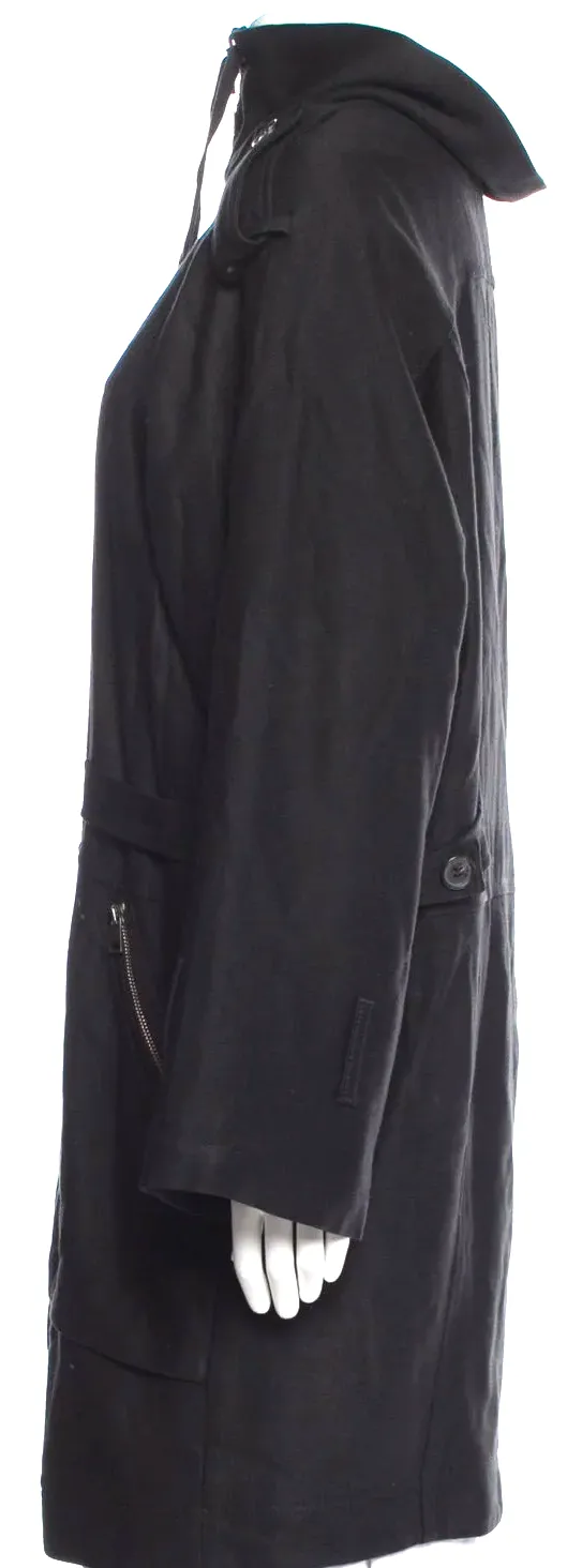 Diesel by Glenn Martens. Wool/Viscose Black Gold Parka