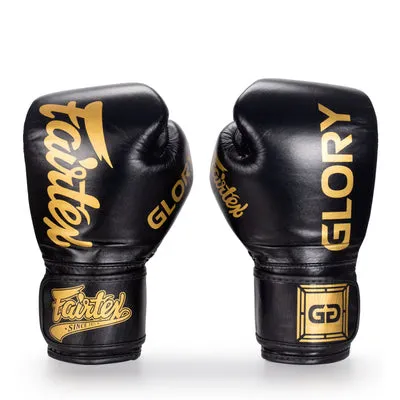 Fairtex BGV1 X Glory MUAY THAI BOXING GLOVES 8-16 oz 2 Colours