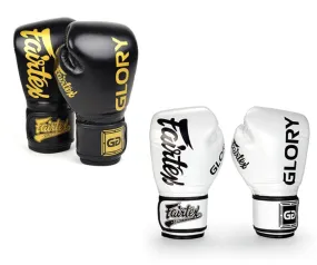 Fairtex BGV1 X Glory MUAY THAI BOXING GLOVES 8-16 oz 2 Colours