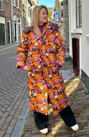 Karmas flower power puffer jas