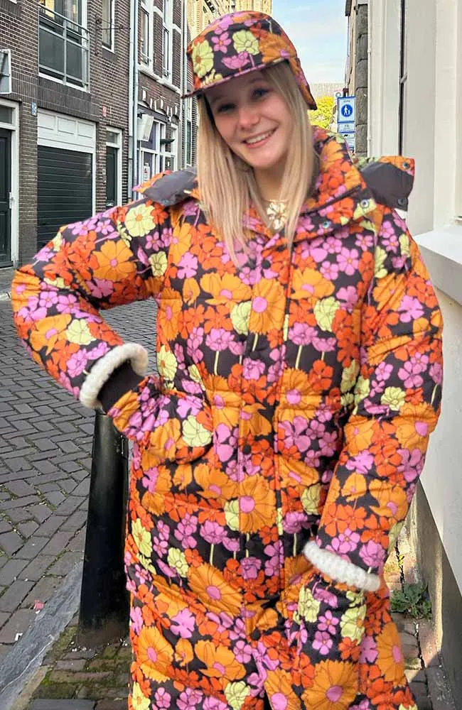 Karmas flower power puffer jas