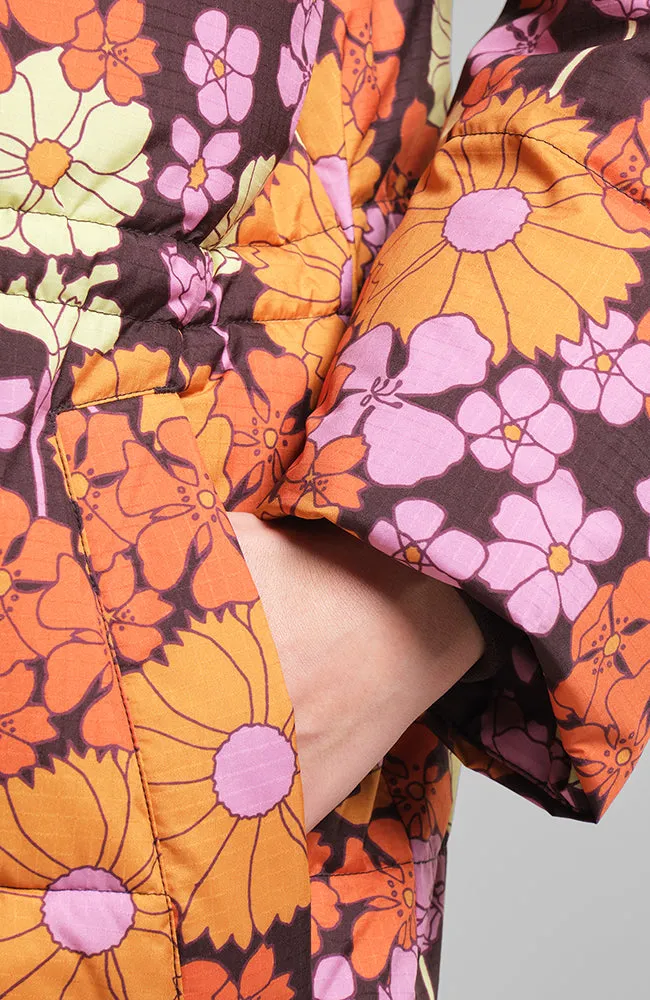 Karmas flower power puffer jas