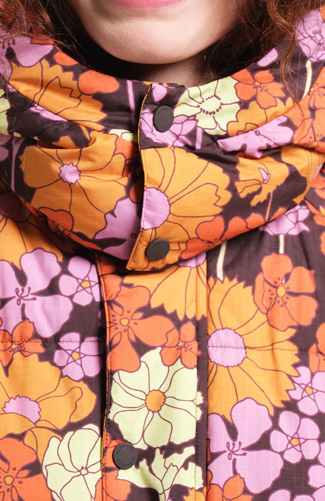 Karmas flower power puffer jas