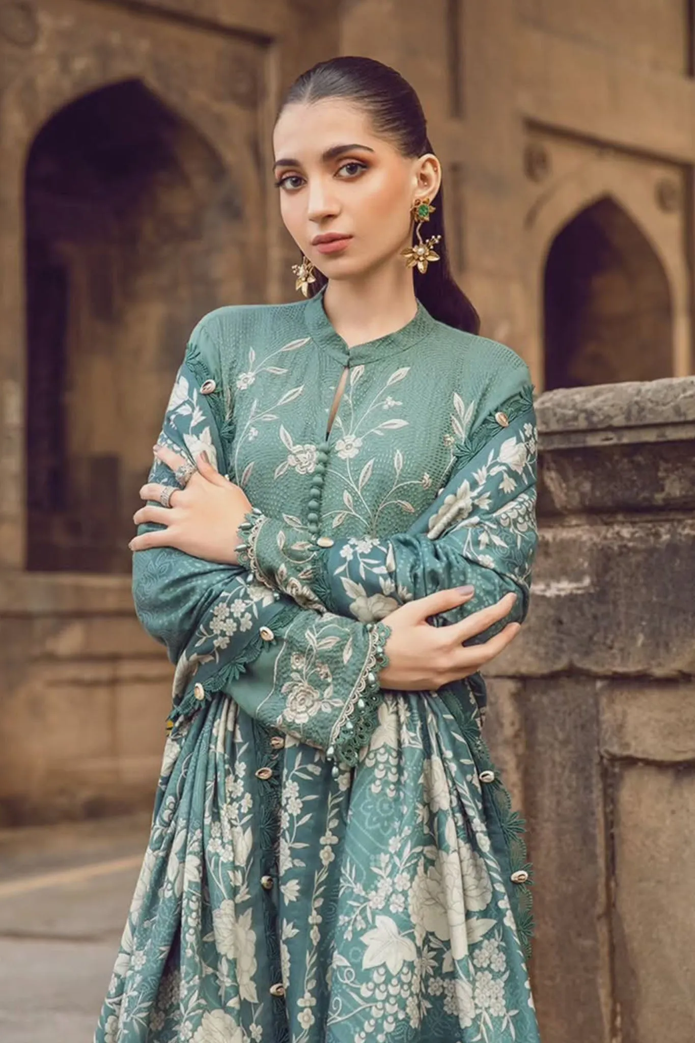 M Prints By Maria B Unstitched 3 Piece Winter Edition Collection'2024-08-A