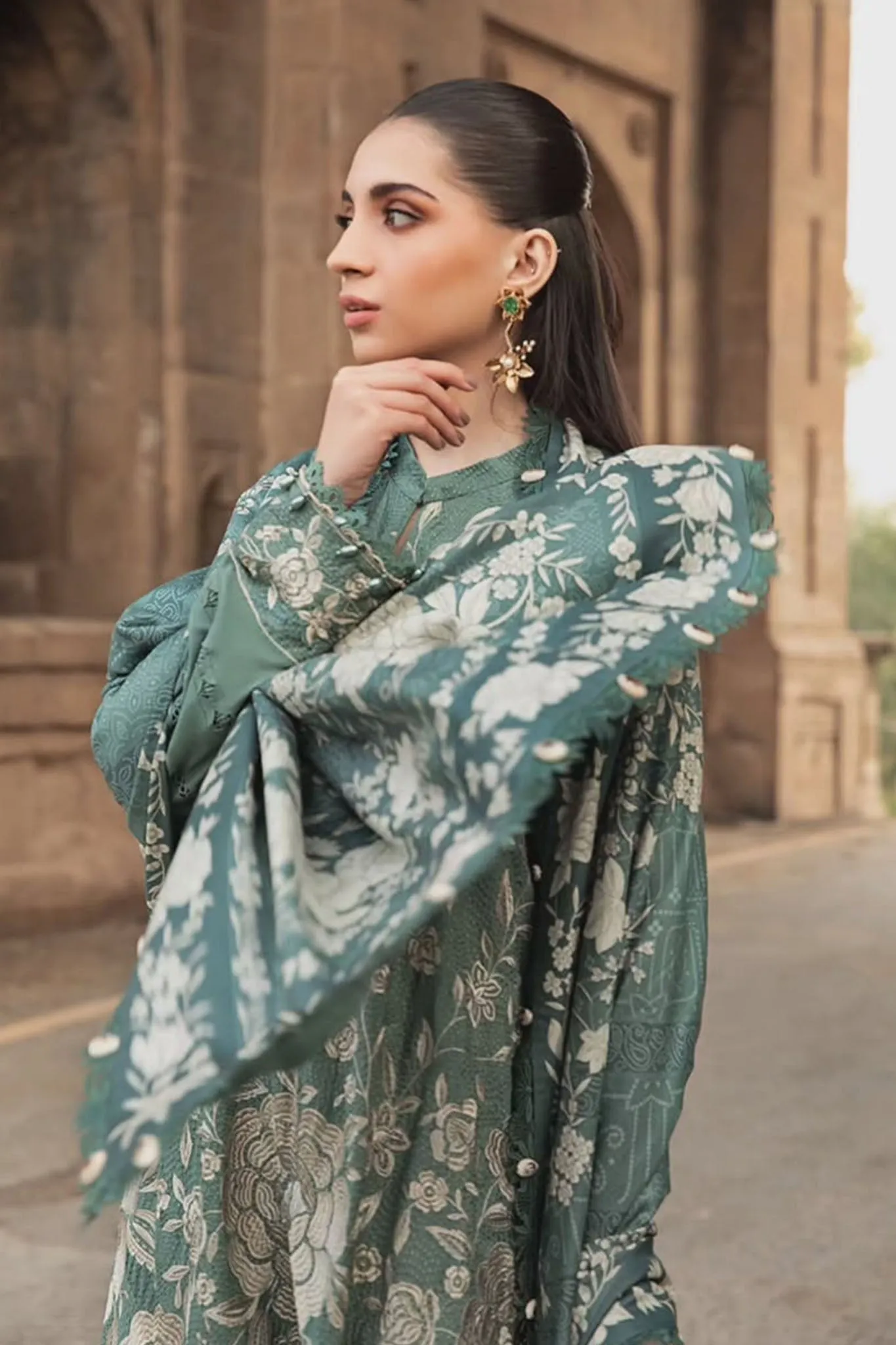 M Prints By Maria B Unstitched 3 Piece Winter Edition Collection'2024-08-A