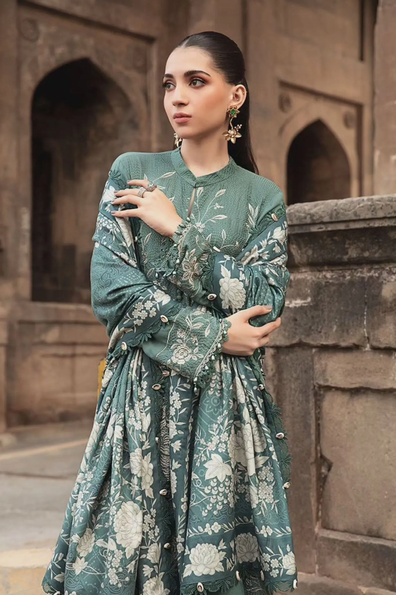M Prints By Maria B Unstitched 3 Piece Winter Edition Collection'2024-08-A