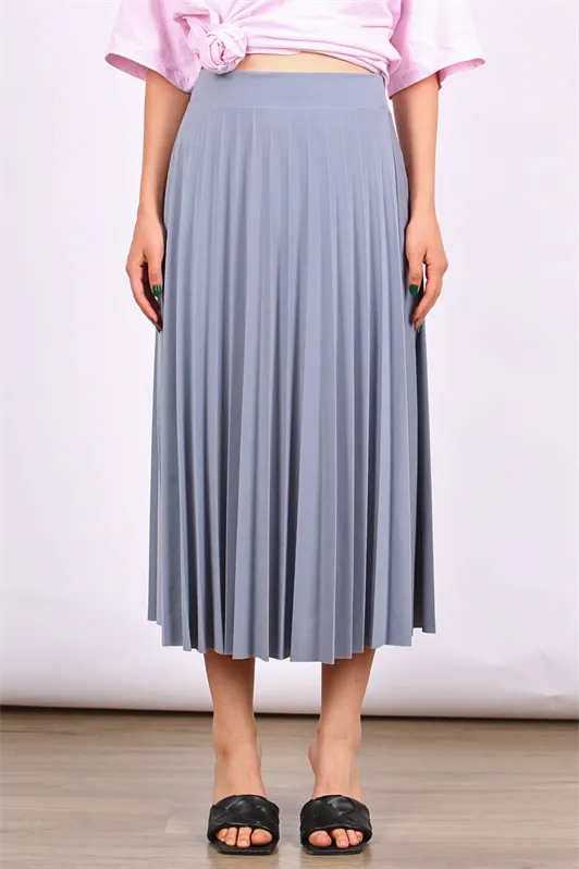 MDX Smoke Pleated Women's Midi Skirt MG1879 - Waldorf