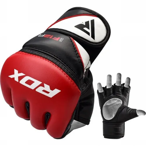 RDX T12 MMA MUAY THAI BOXING SPARRING GLOVES Leather Size S-XL 3 Colours
