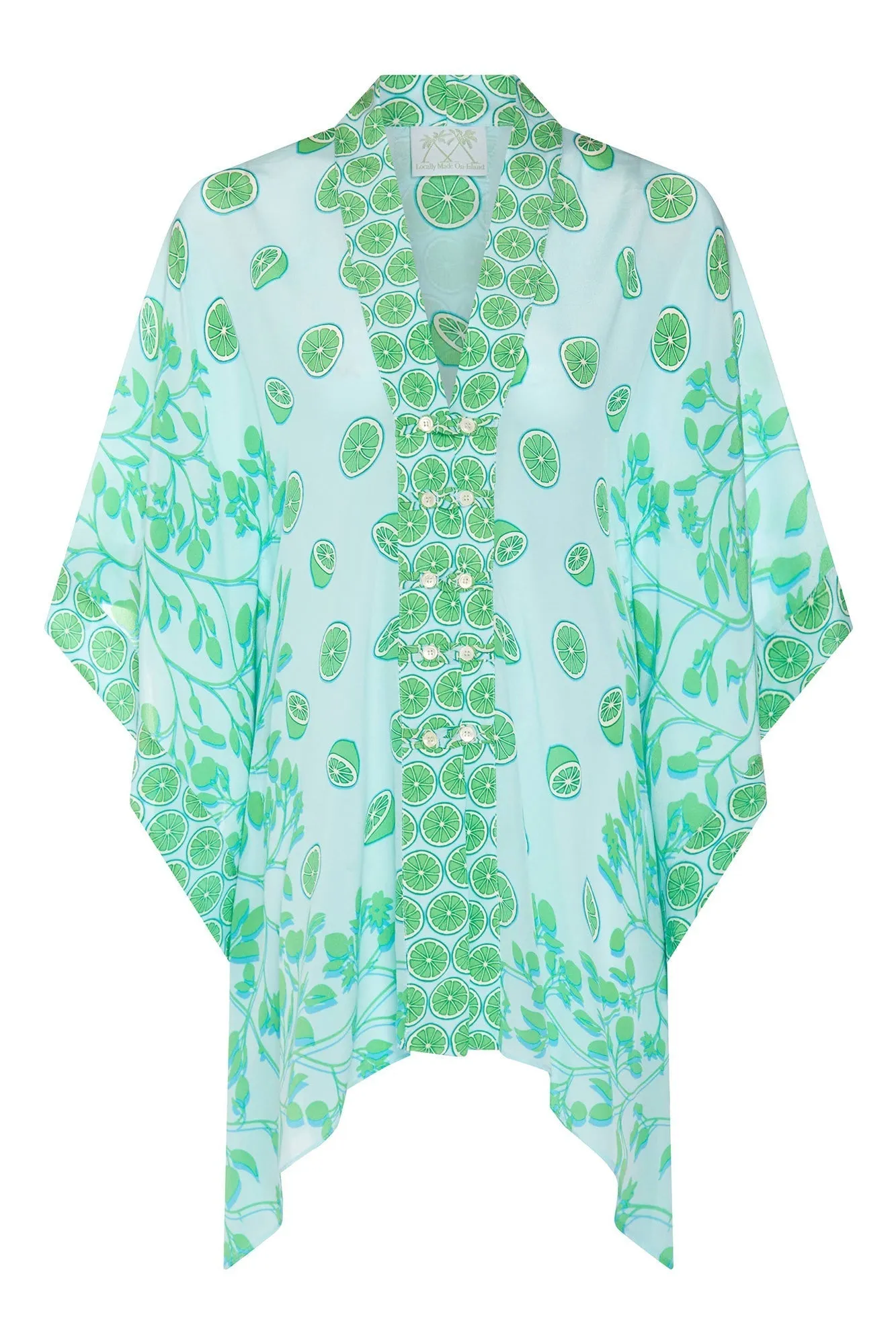 Silk Jade Poncho LIME TREE