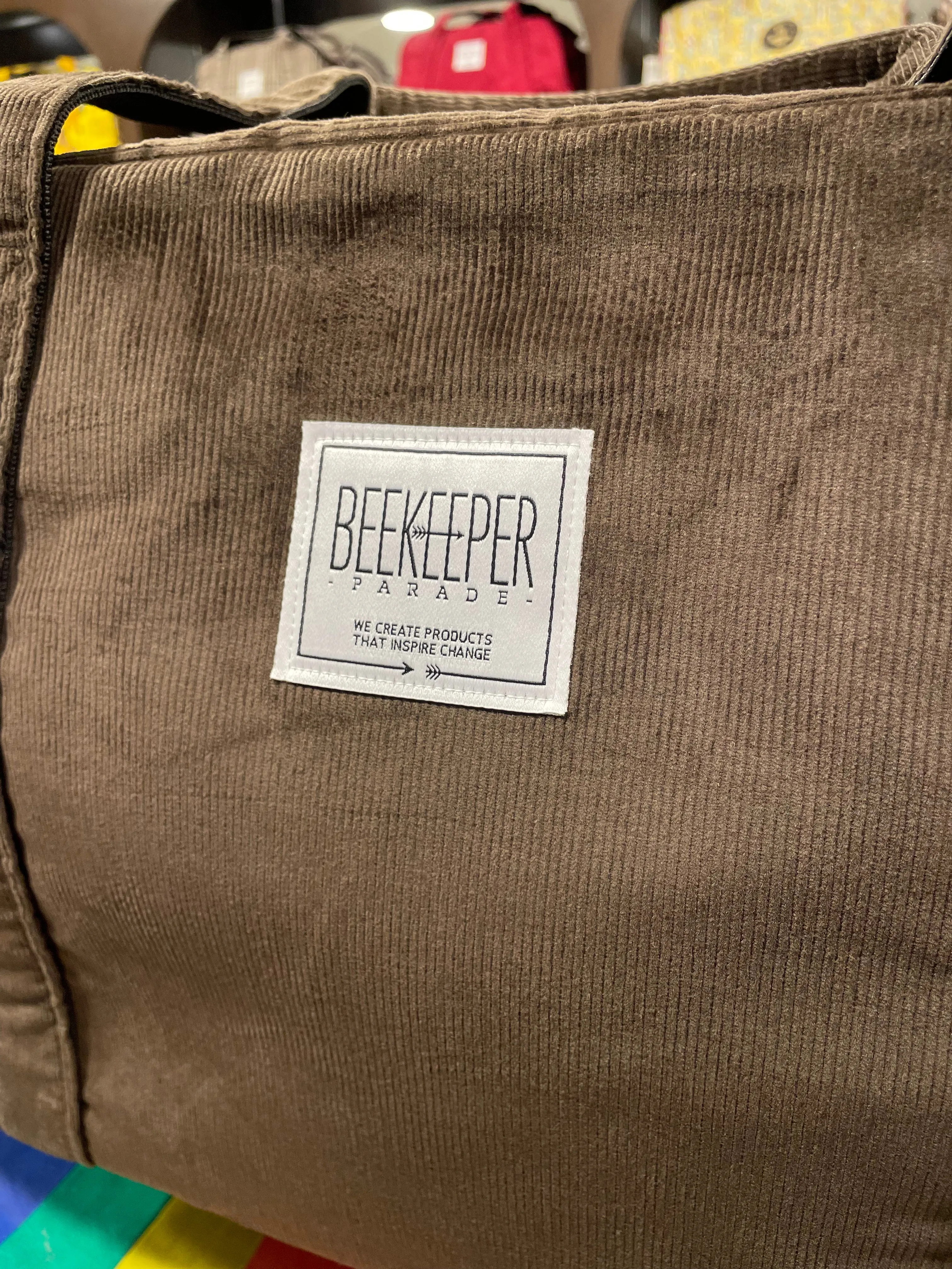 The Panda Chocolate Corduroy 🍫 Large BeeKeeper Weekender (Masterpiece)