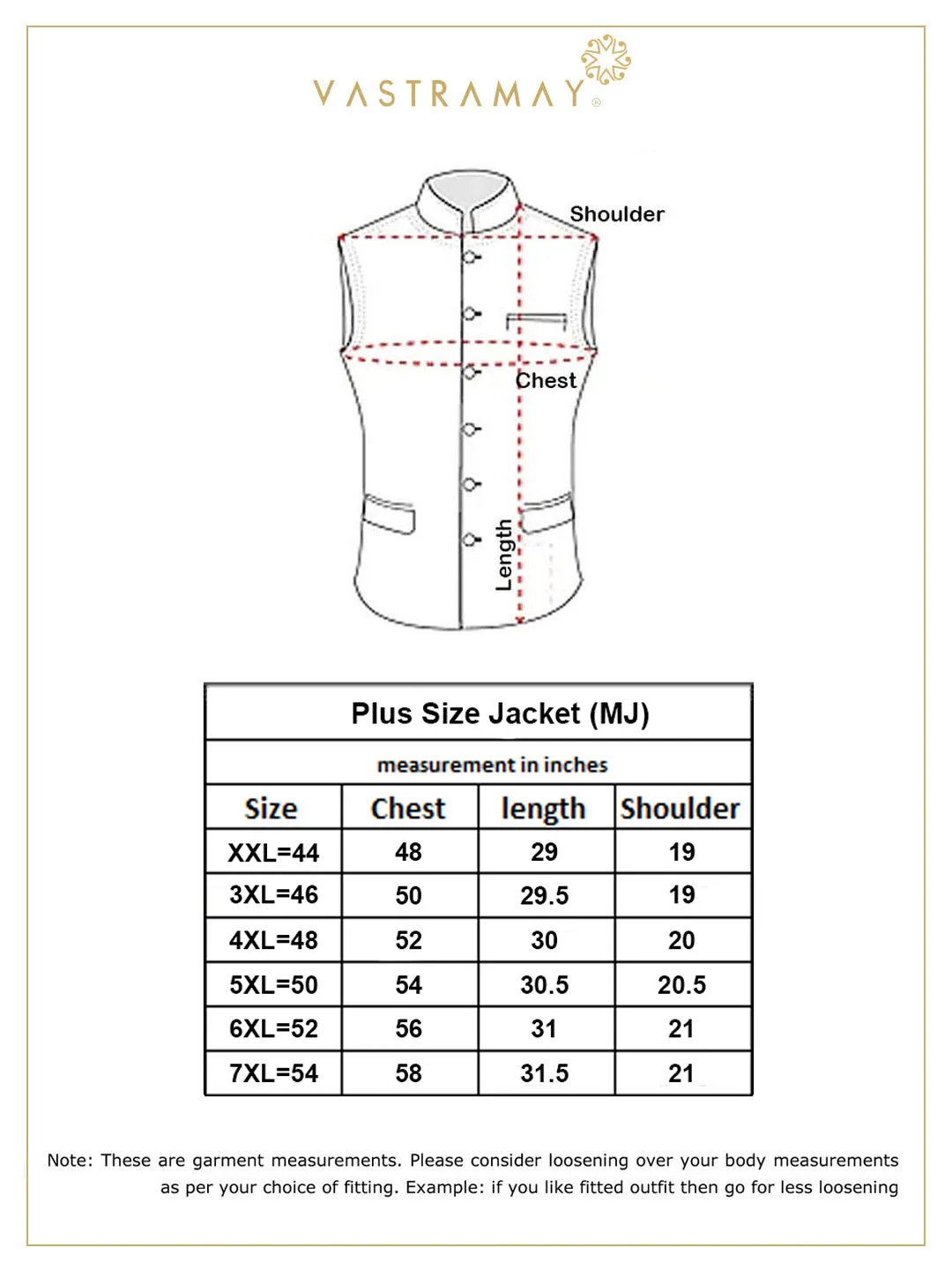 VASTRAMAY Blue Woven Nehru Jacket